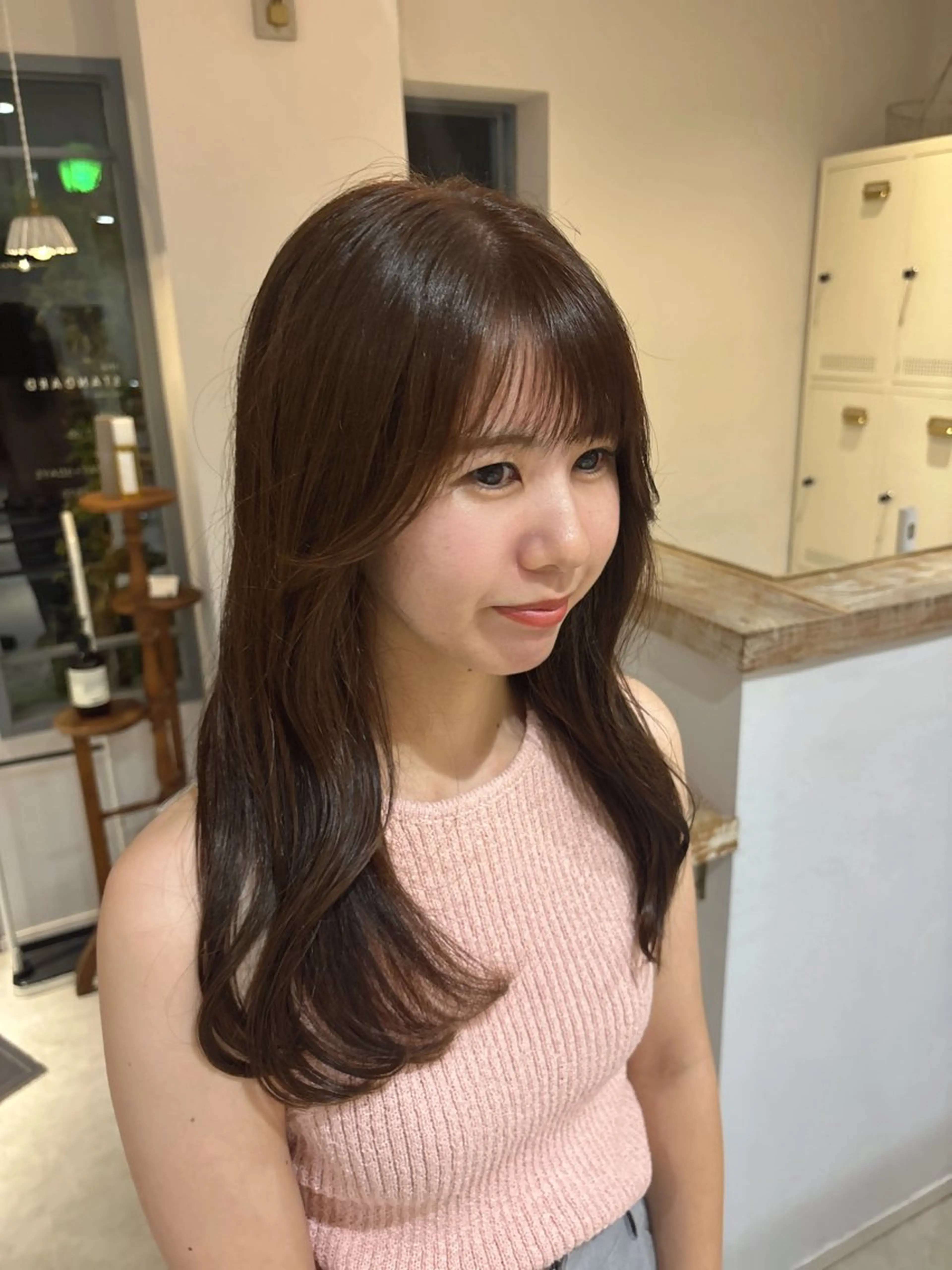 ロング カラー 🎀調布仙川透明感オ リーブカラー干莉🎀のヘアスタイル