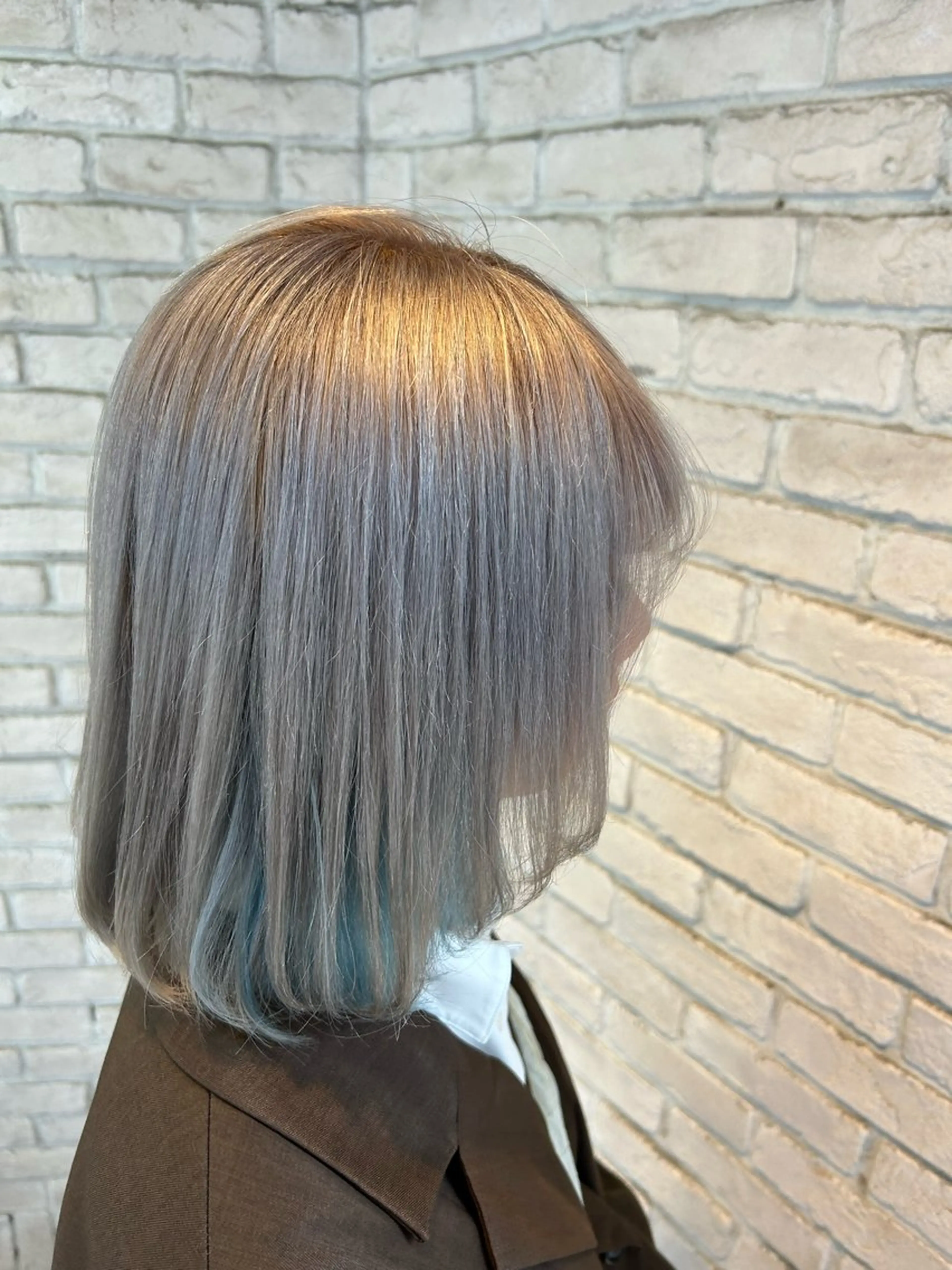 ミディアム カラー ヘアカラー ブリーチ超特化美容師 ☯️ルカ✡️💫のヘアスタイル