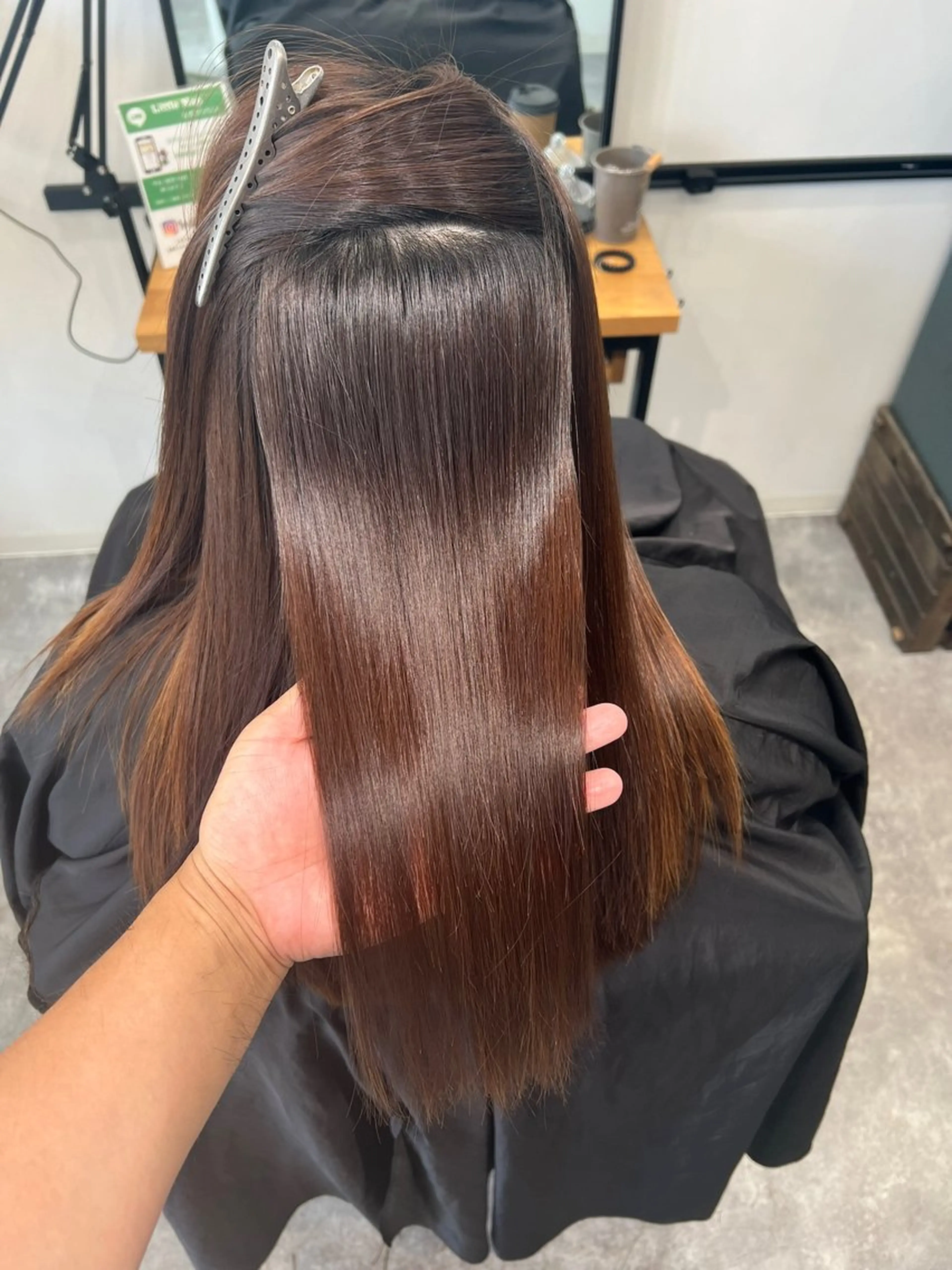 ロング カット 縮毛矯正 トリートメント 松下 祐太のヘアスタイル