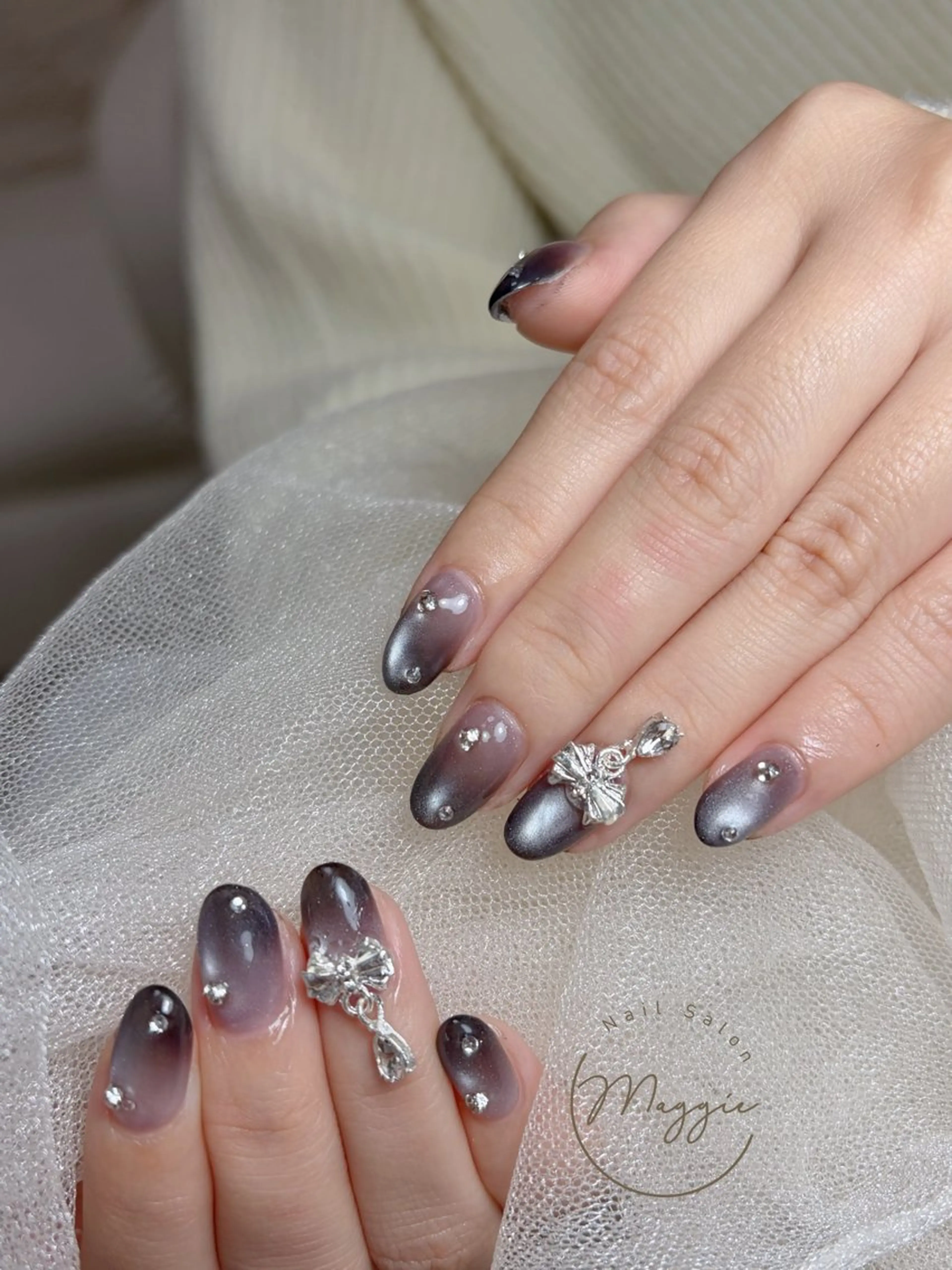 ネイル 持ち込み Maggie りな.(モデル募集のネイルデザイン