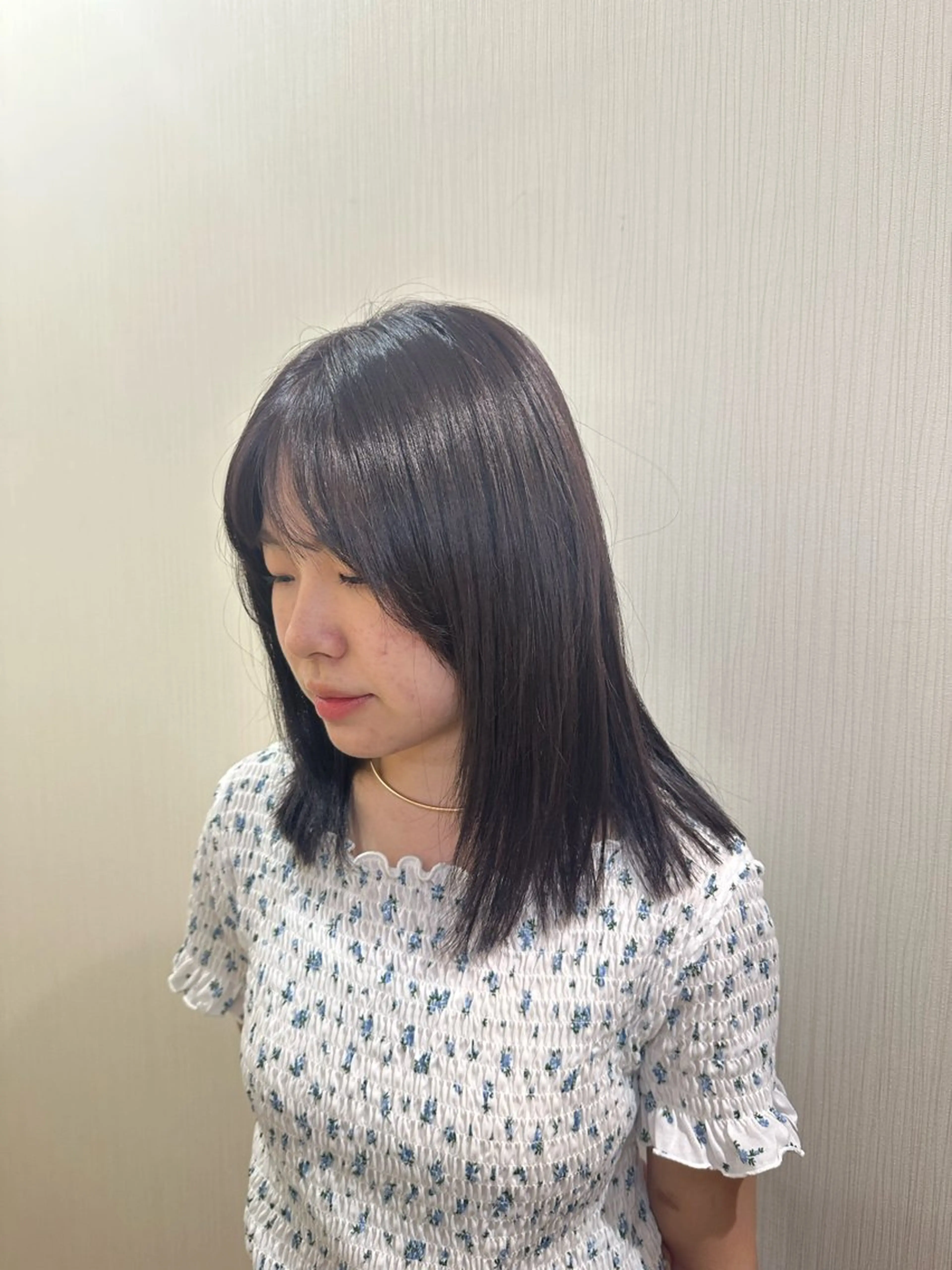 ミディアム カラー グレージュ ラベンダーカラー ラベンダーグレージュ ラベンダーグレー naitre所属・【naitre】 sakuraのヘアスタイル