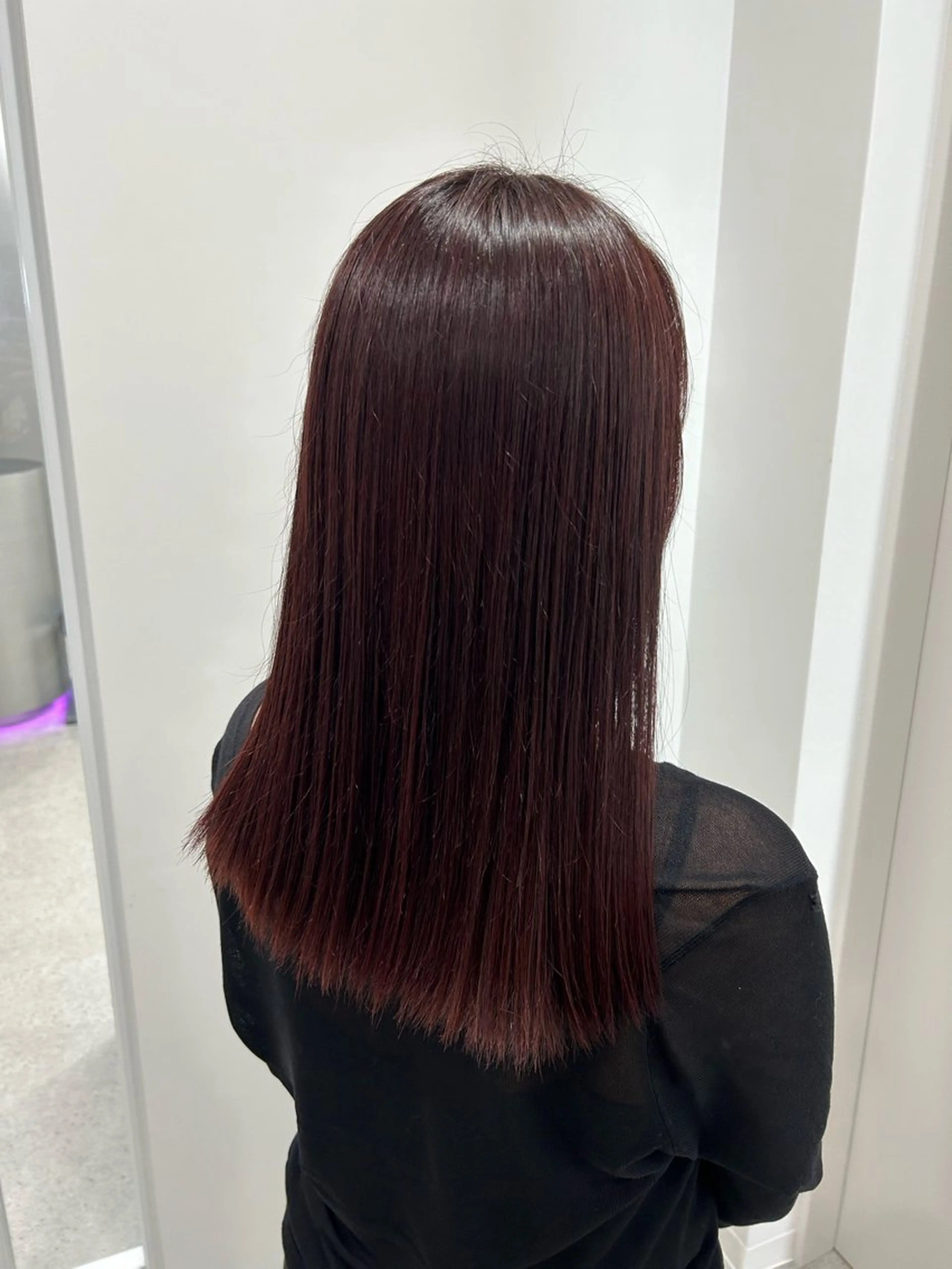 セミロング カラー 愛結 暖色カラー🎀🩰のヘアスタイル