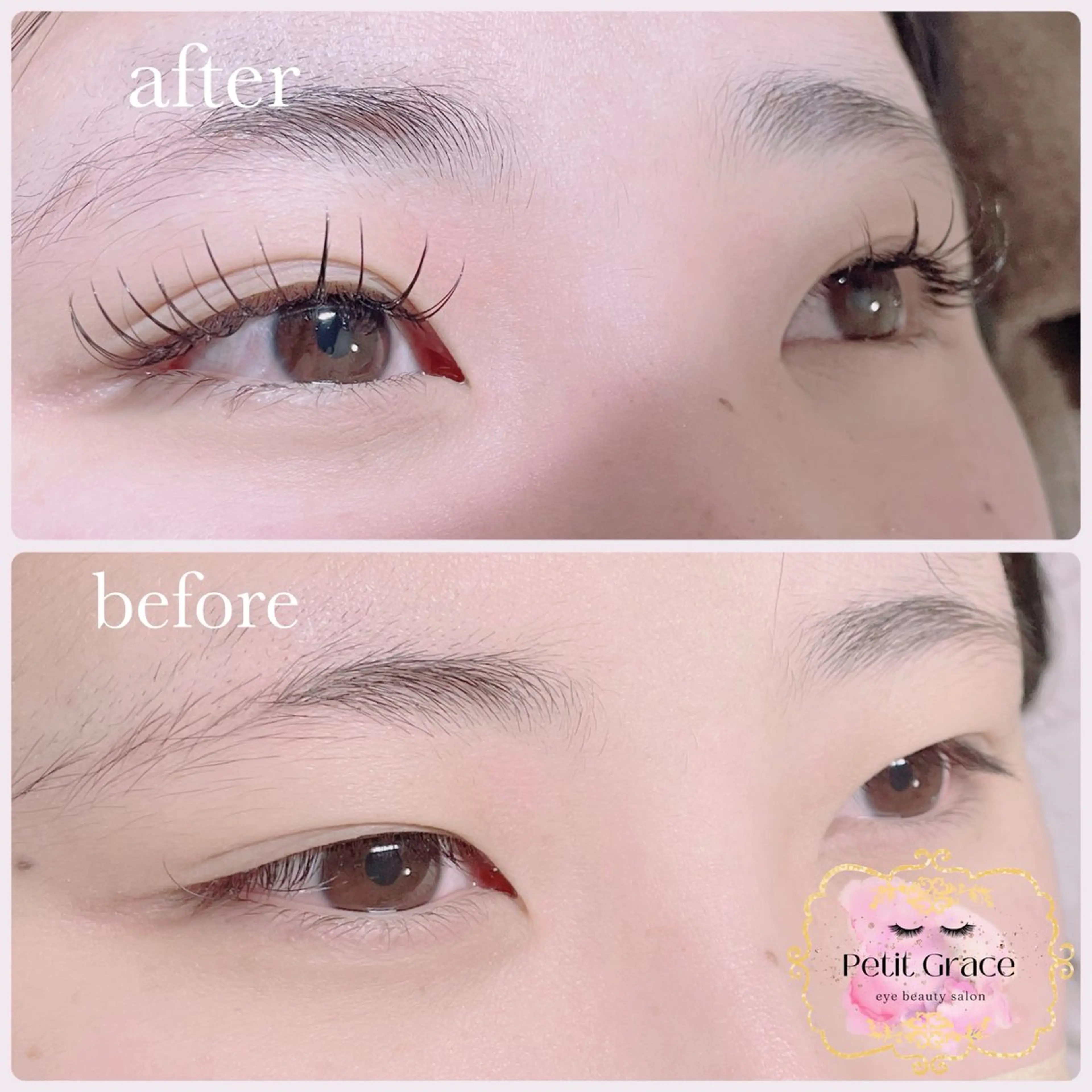 マツエク・マツパ フラットラッシュ Petit graceのマツエク・マツパデザイン