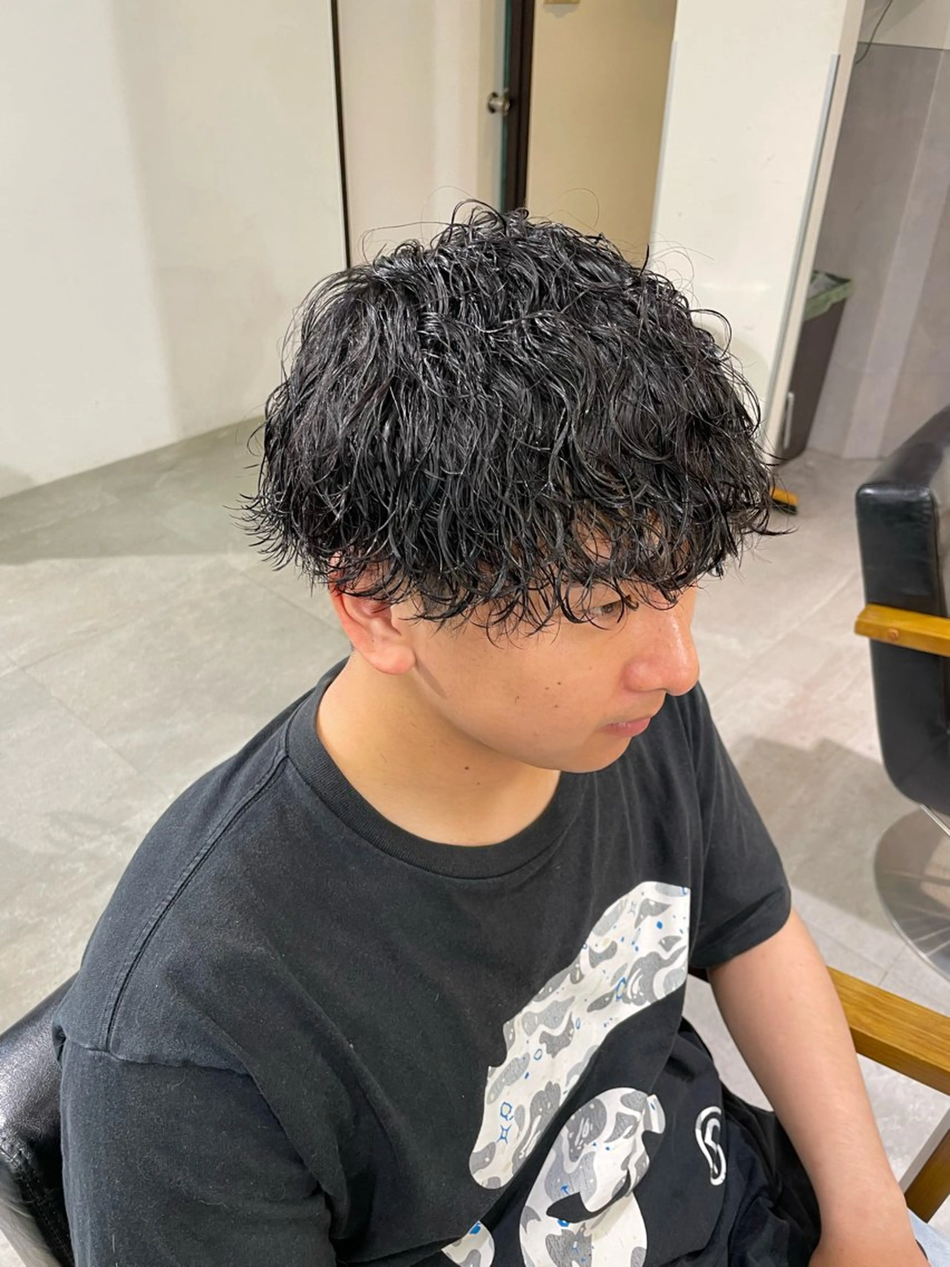 パーマ メンズ カット パーマ マエダ リョウのヘアスタイル