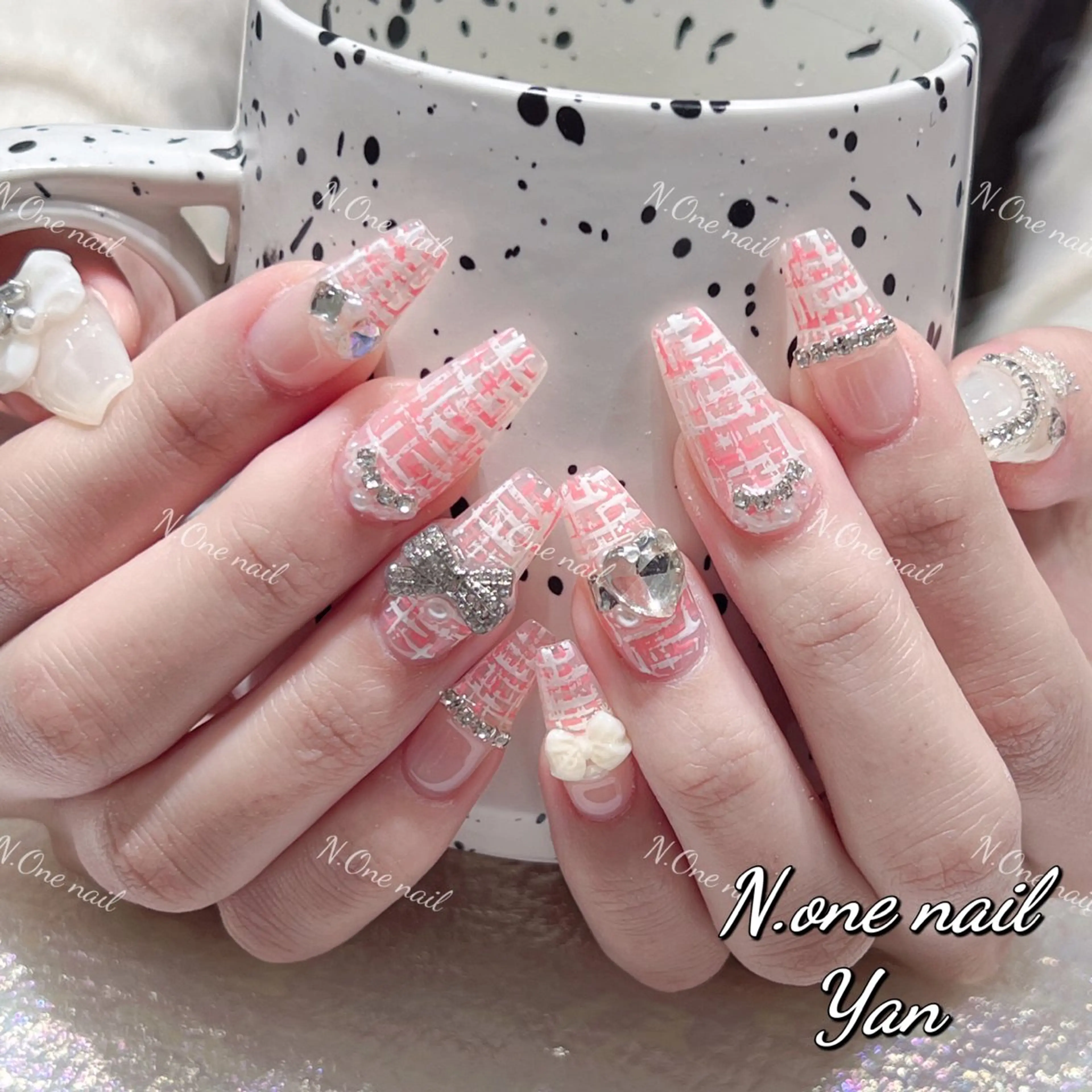 ネイル 長いだし/スカルプ/ パラシェルN.oneのネイルデザイン