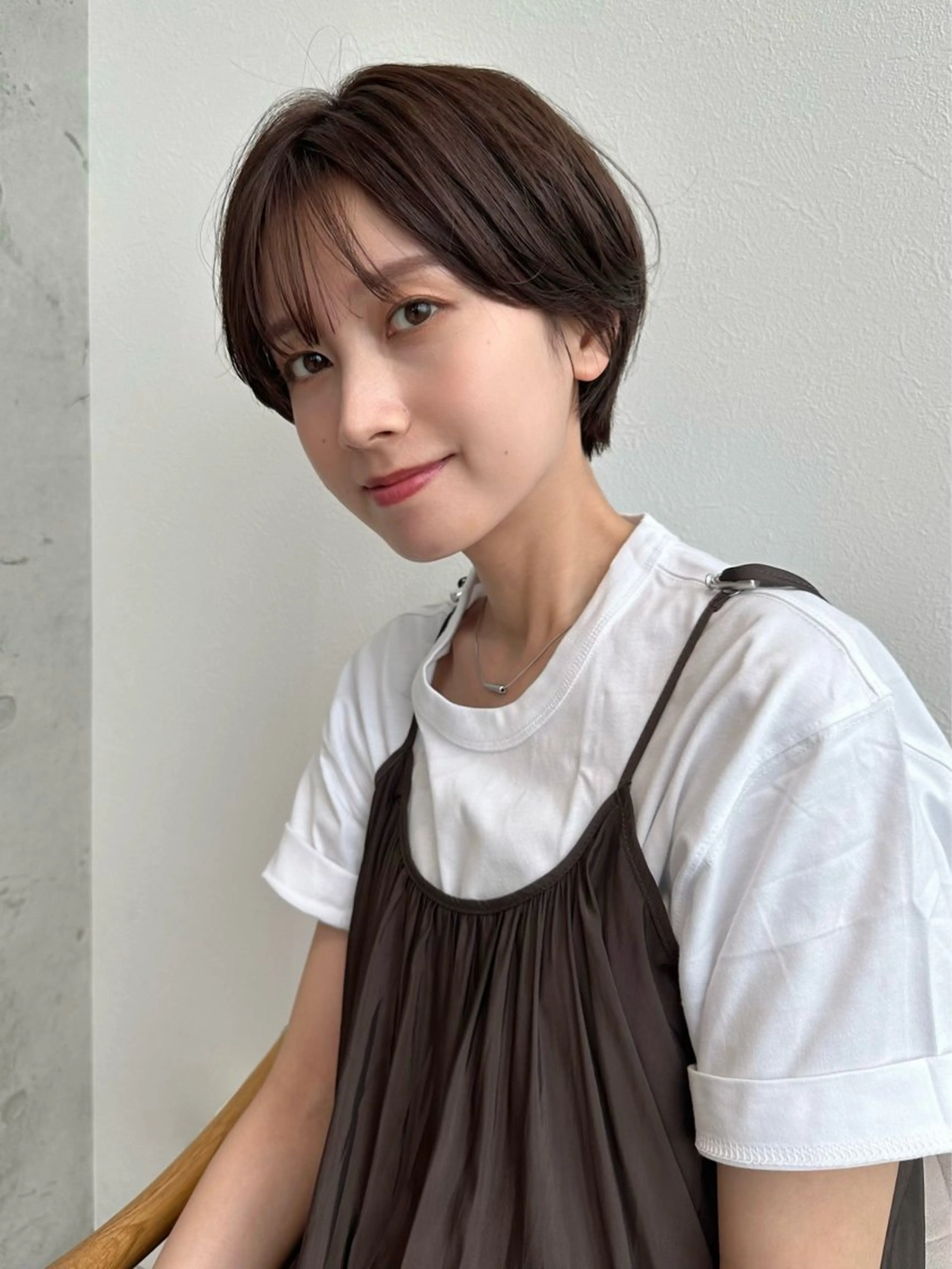 ショート カラー カット ヘアカラー トリートメント 透明感カラー/ボブ /佐藤伶のヘアスタイル