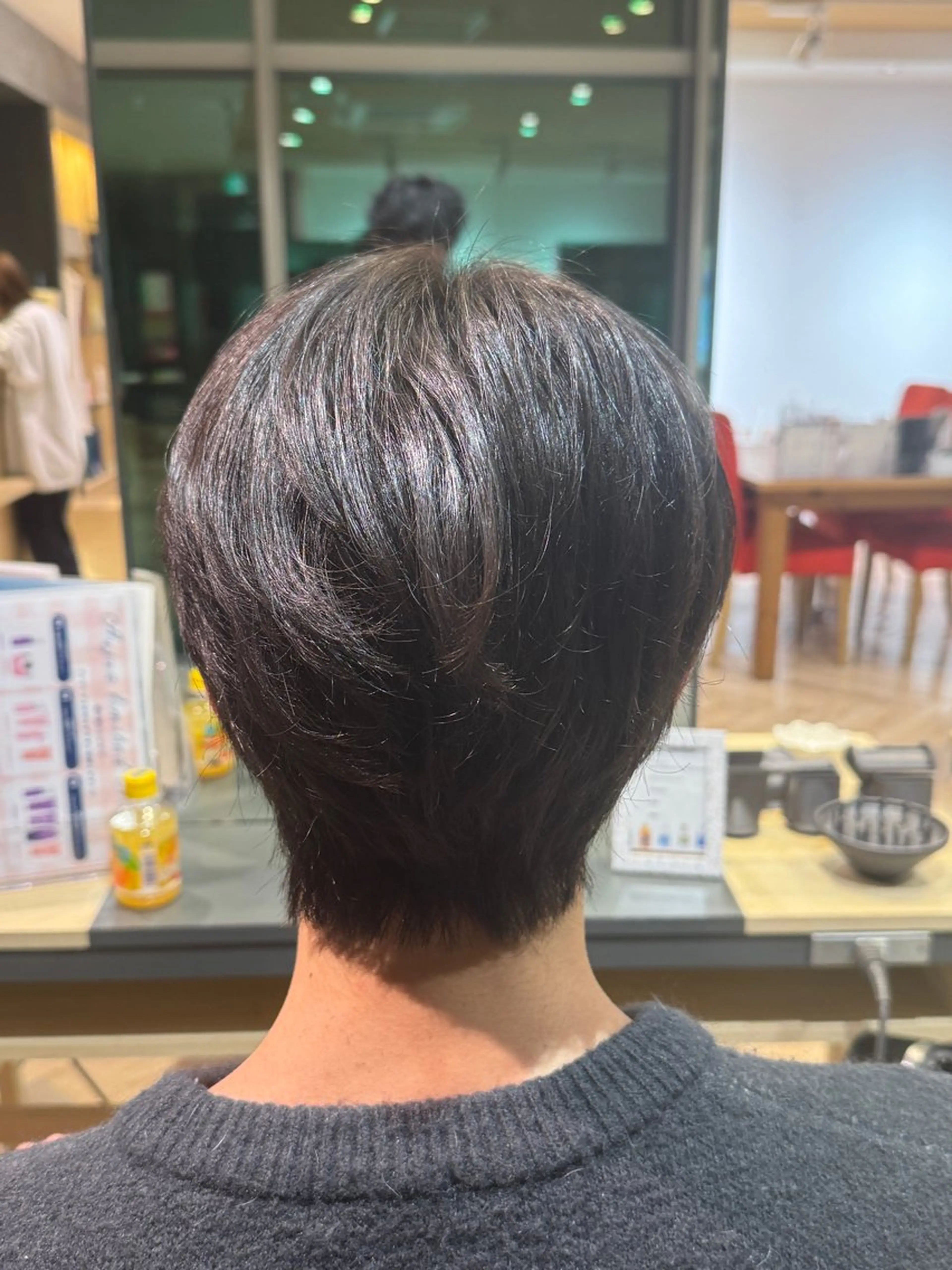 ショート メンズ マッシュ シースルーマッシュ メンズ特化/ センターパート/八谷のヘアスタイル