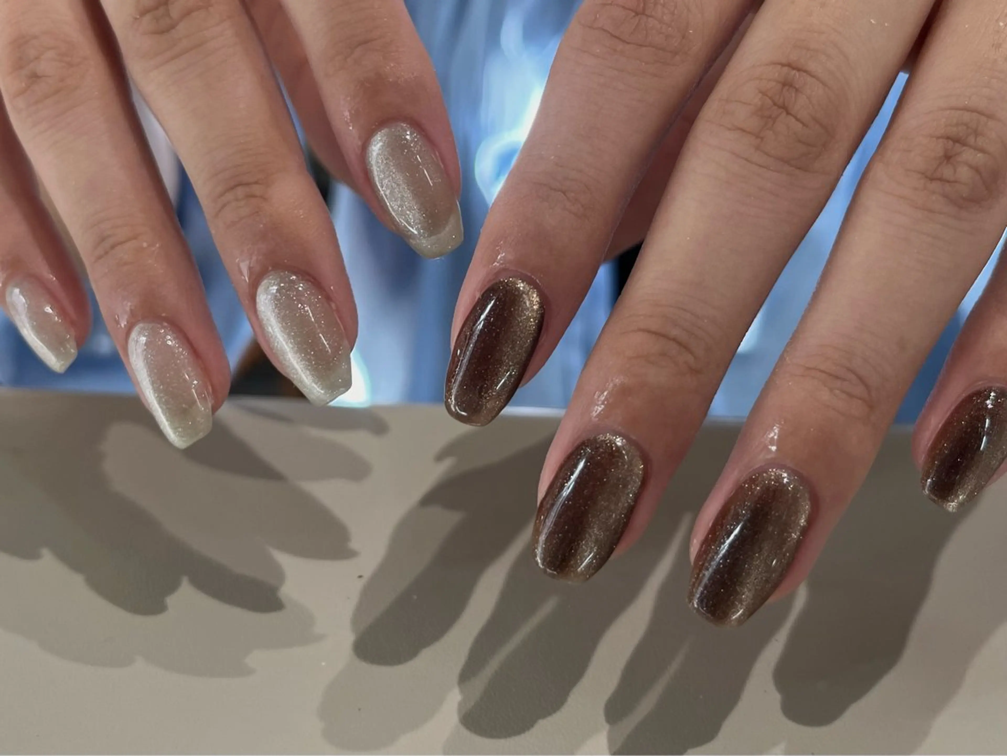 ネイル マグネットネイル ハンドネイル scré as Ételのネイルデザイン