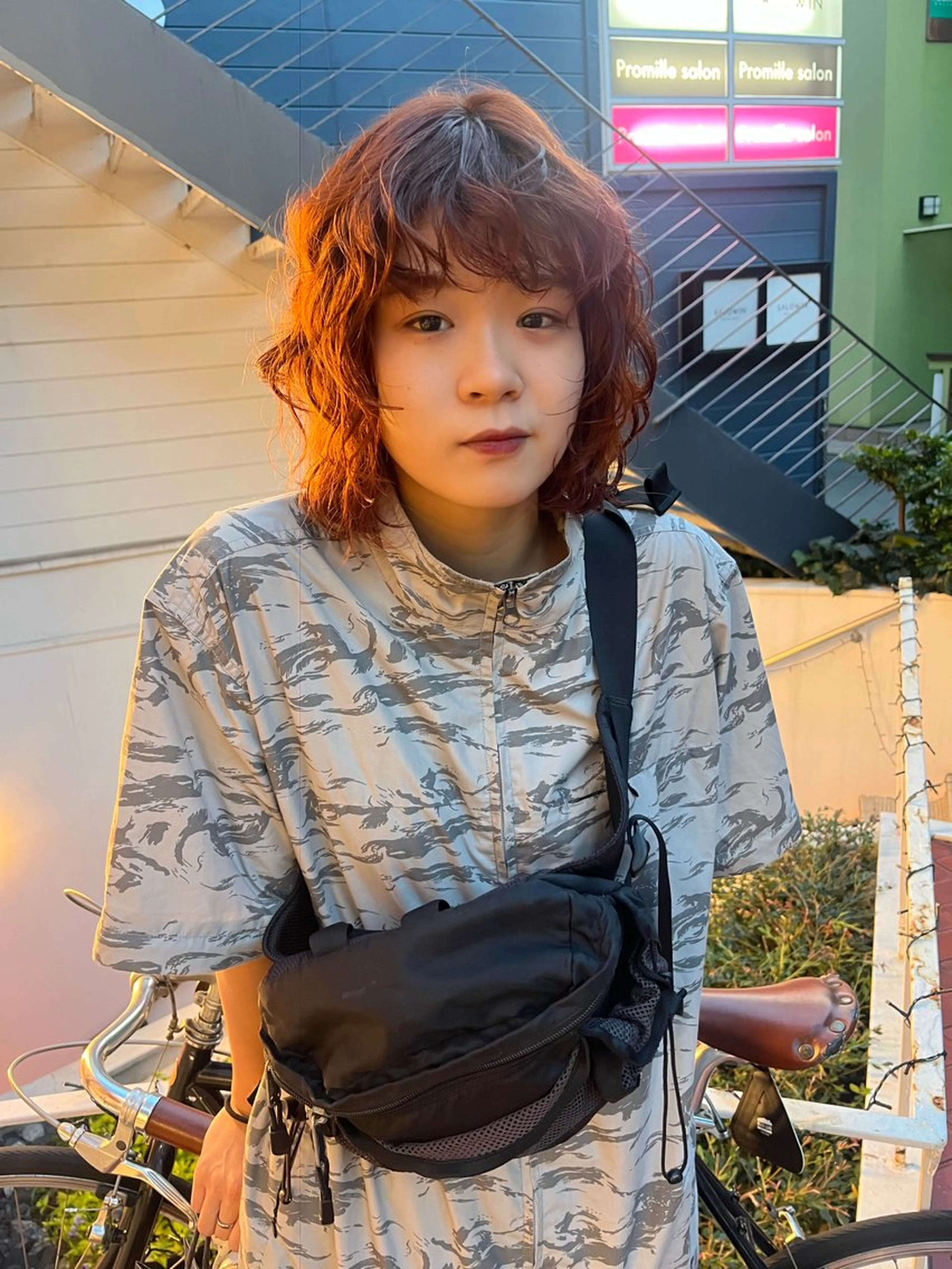 セミロング カラー ヘアアレンジ @kyoniyy KYONIのヘアスタイル