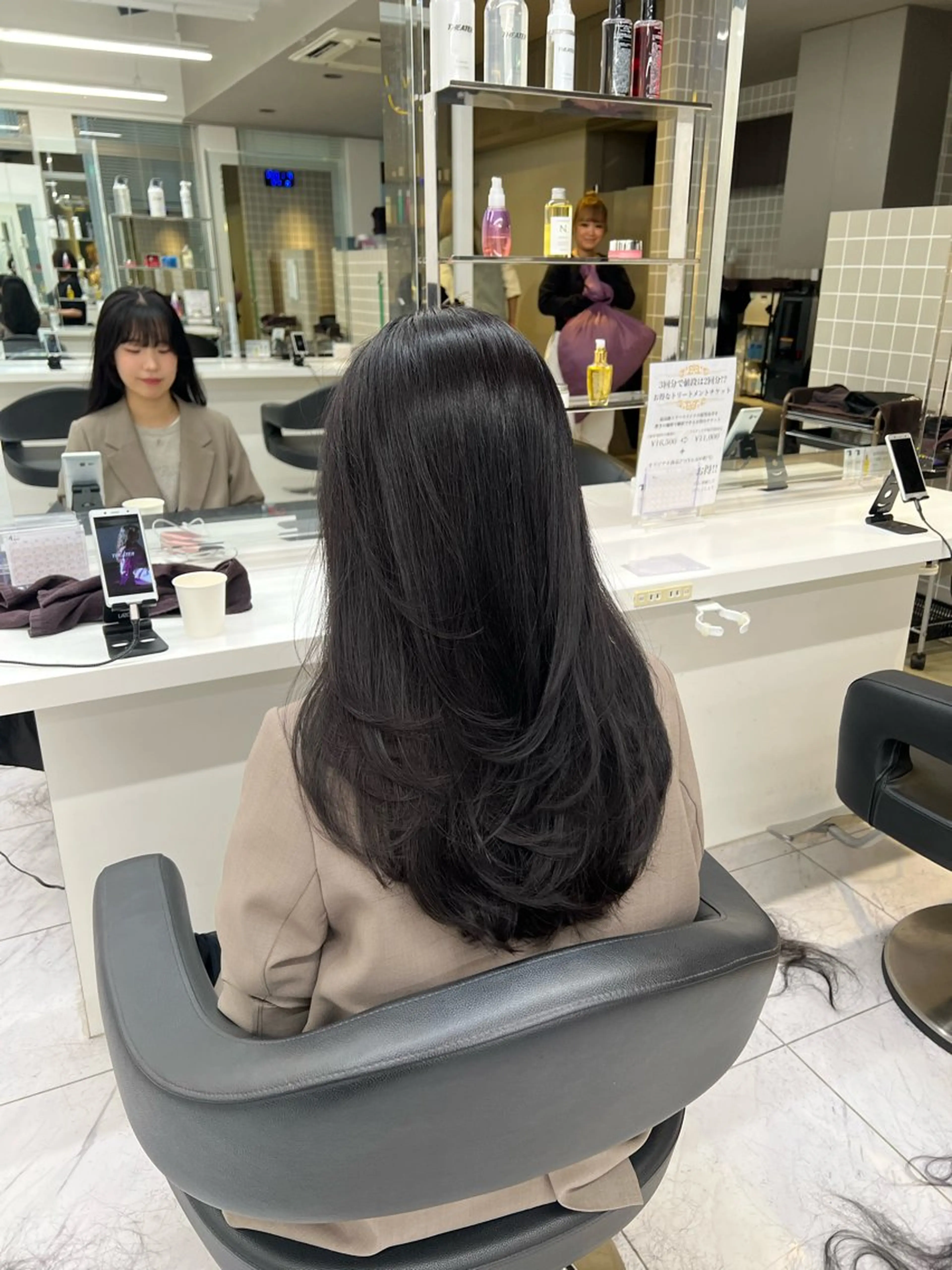 ロング カラー カット ヘアカラー 韓国レイヤーカット /REIのヘアスタイル