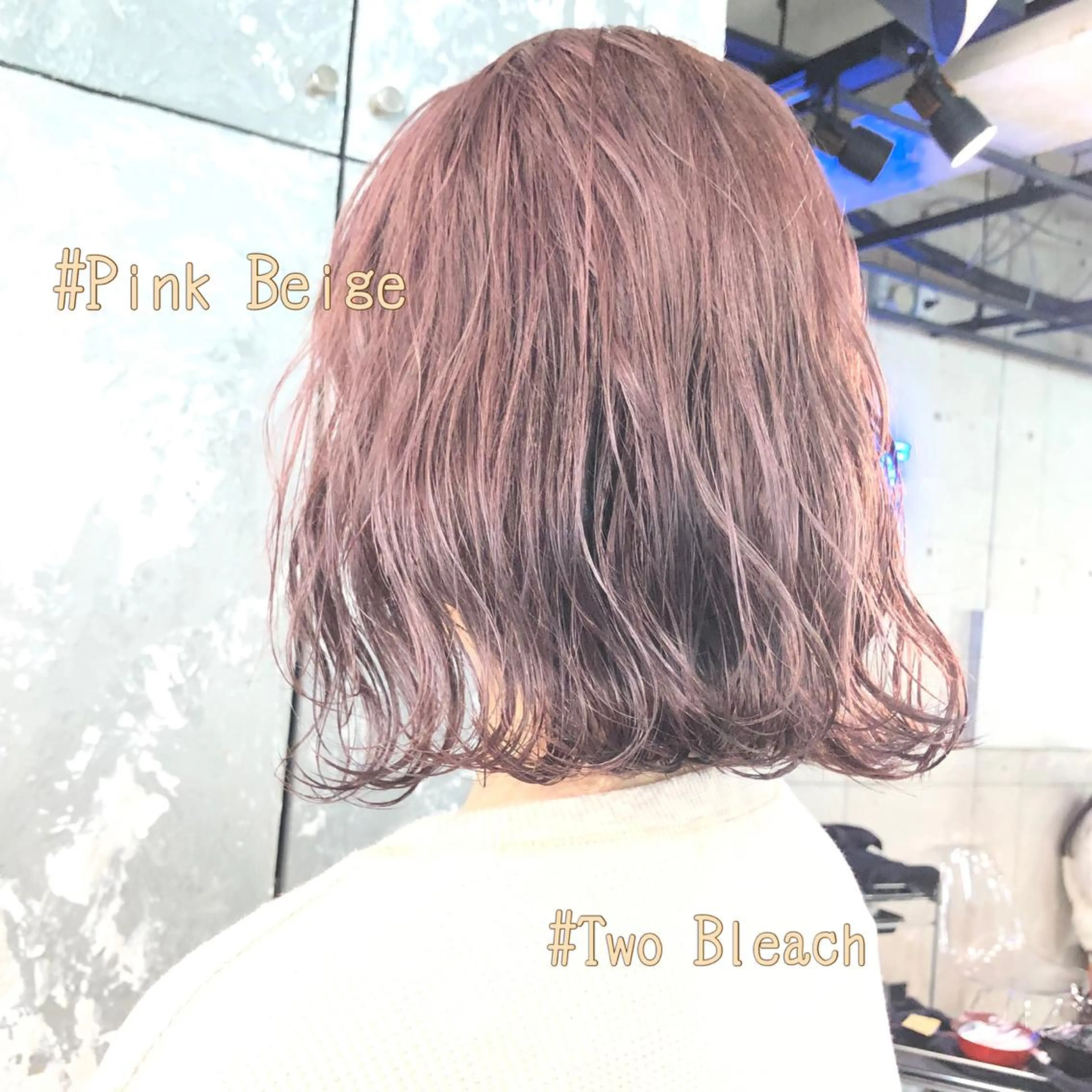 ショート カラー ベージュカラー ピンクカラー ピンクベージュ ヘアカラー トリートメント 🔷似合わせのプロ KUMA🔷のヘアスタイル