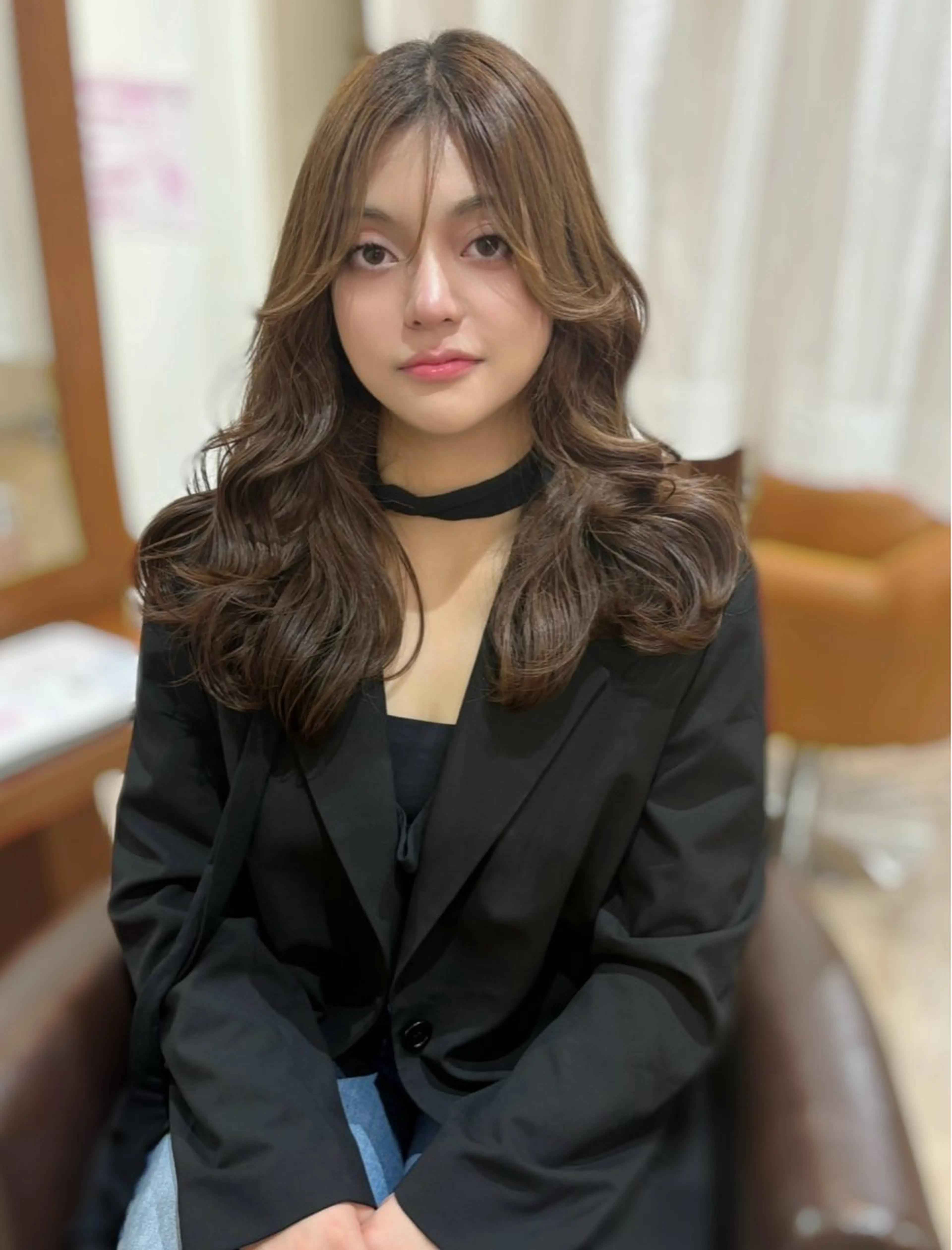 ロング 𝘈𝘐𝘙𝘐♡ レイヤーカットのヘアスタイル