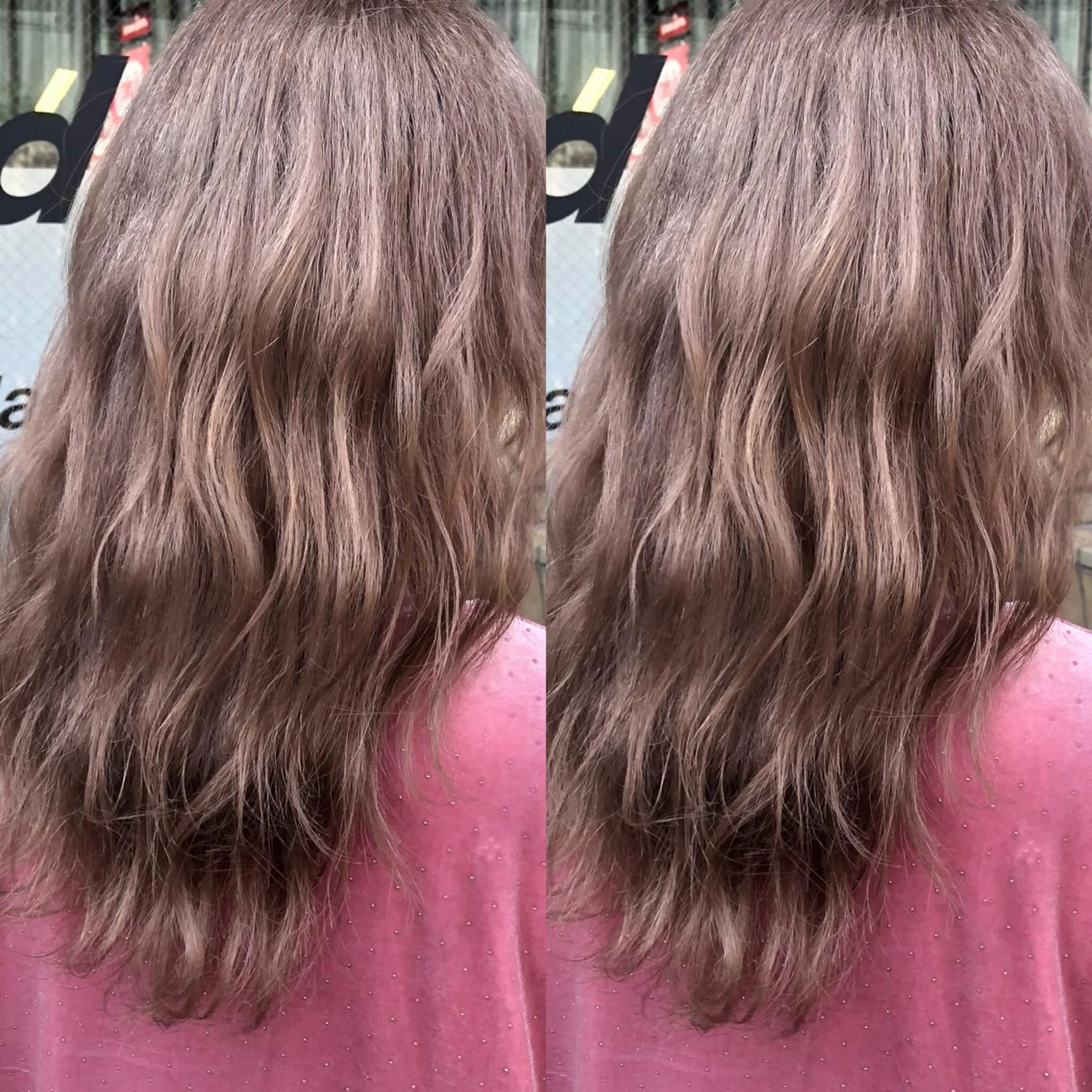 セミロング カラー パーマ ヘアアレンジ 八巻 晴香のヘアスタイル