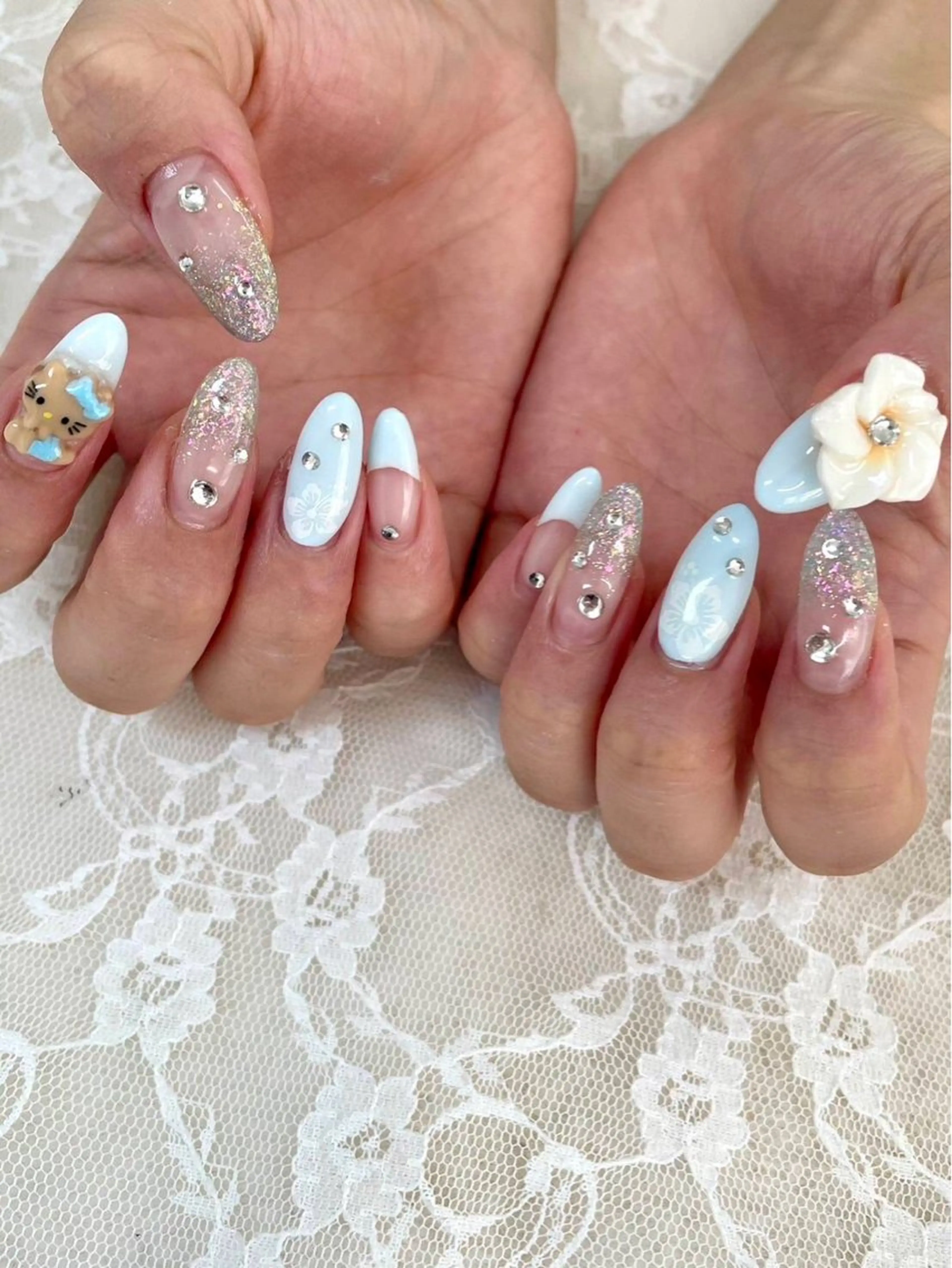 ネイル ストーンネイル ワンホンネイル ハンドネイル ハンドケア Epokku ネイルサロンのネイルデザイン