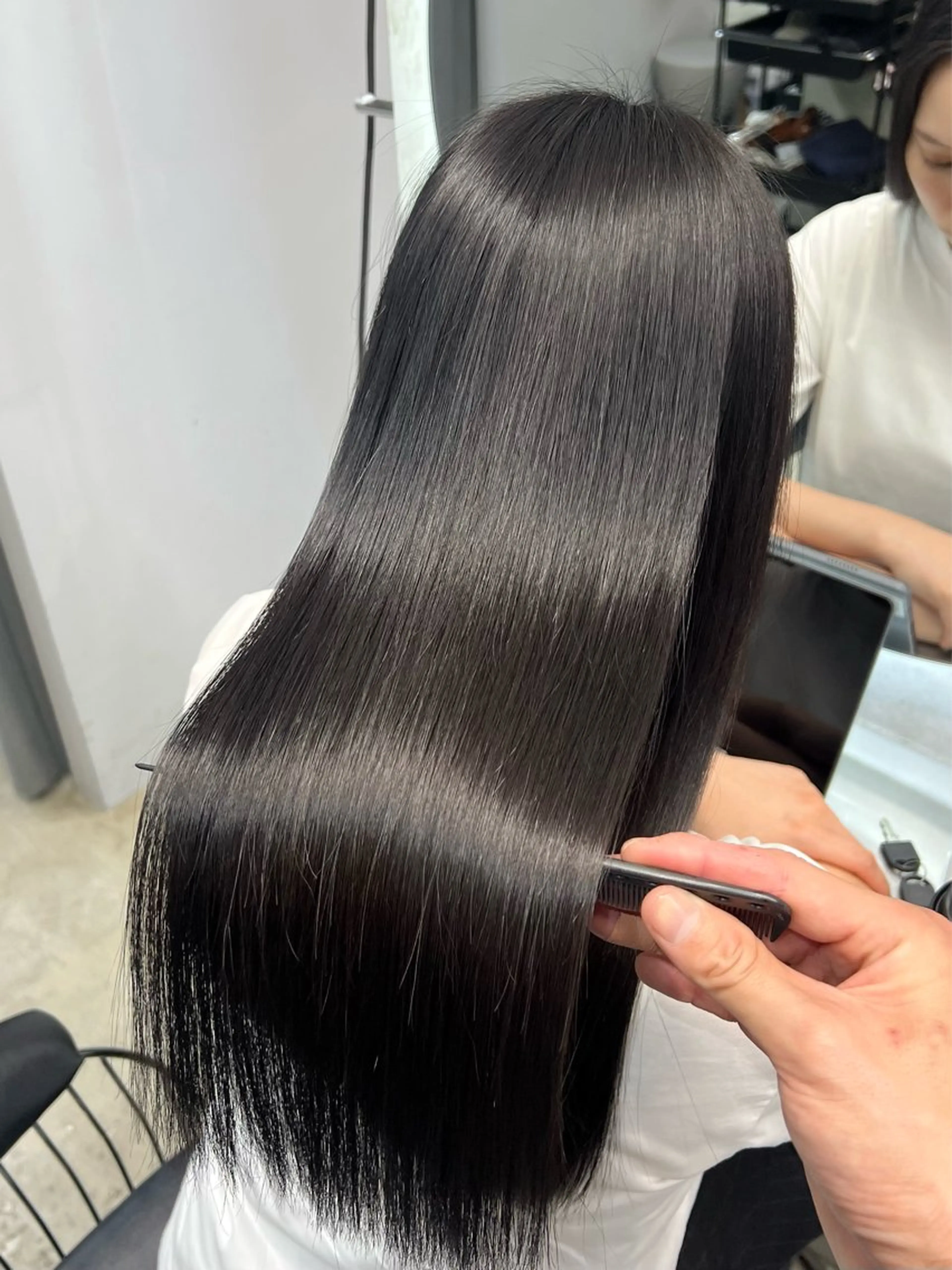 ロング カラー 髪質改善 トリートメント etora 渋谷所属・ワンホンヘア🇨🇳 髪質改善/itaruのヘアスタイル