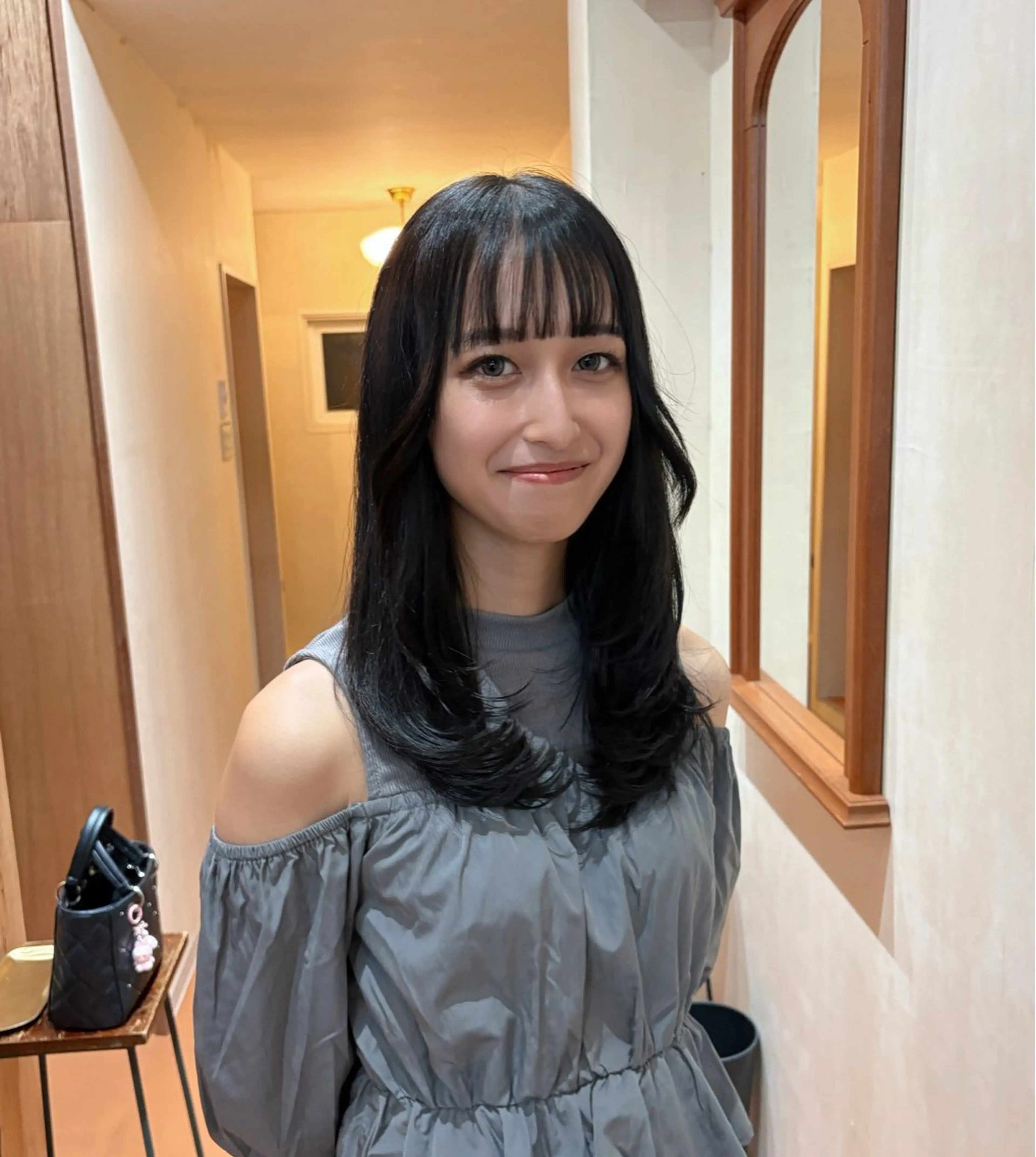 ミディアム 京都/カラー/松野 翔のヘアスタイル