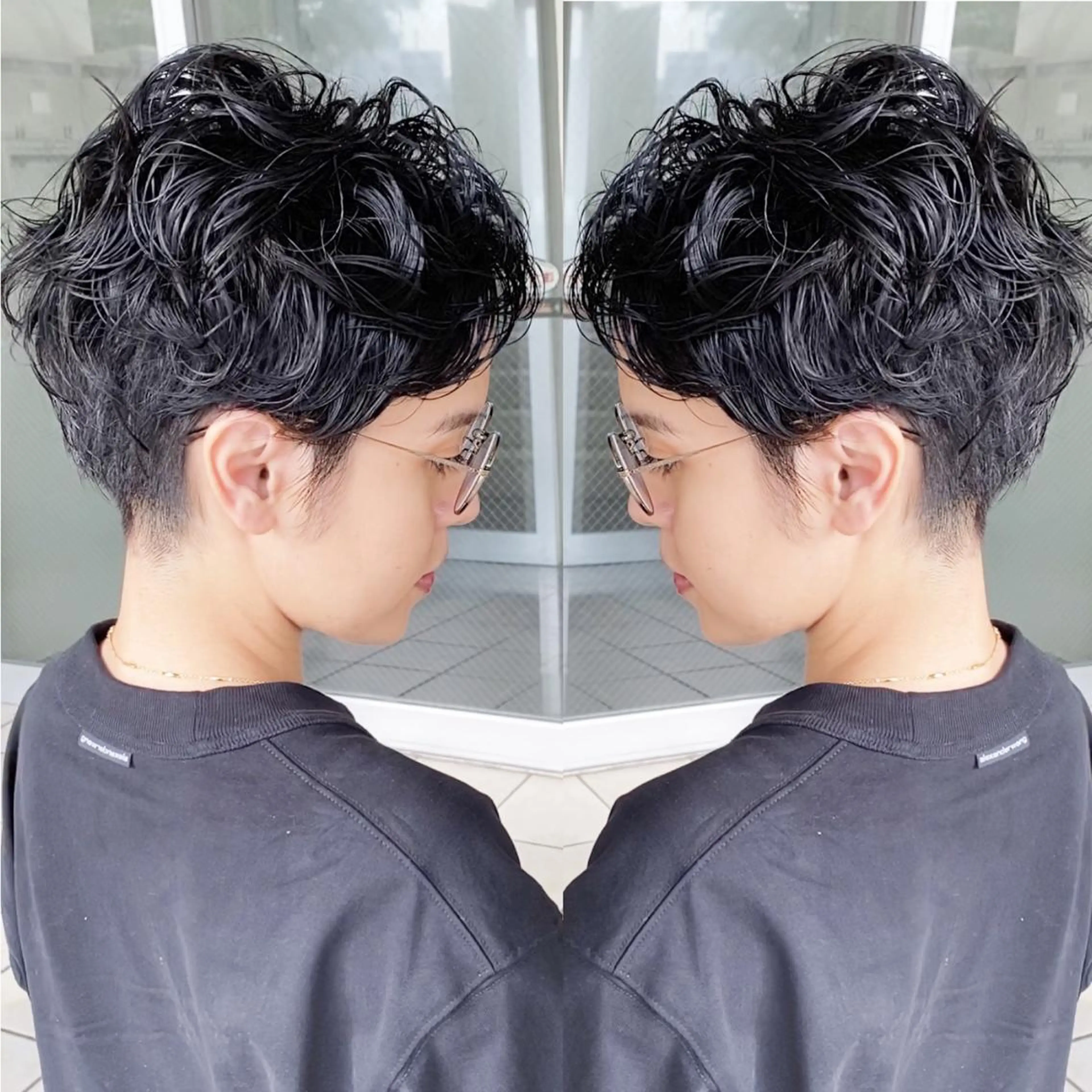ショート カラー カット ヘアカラー grand juteのヘアスタイル