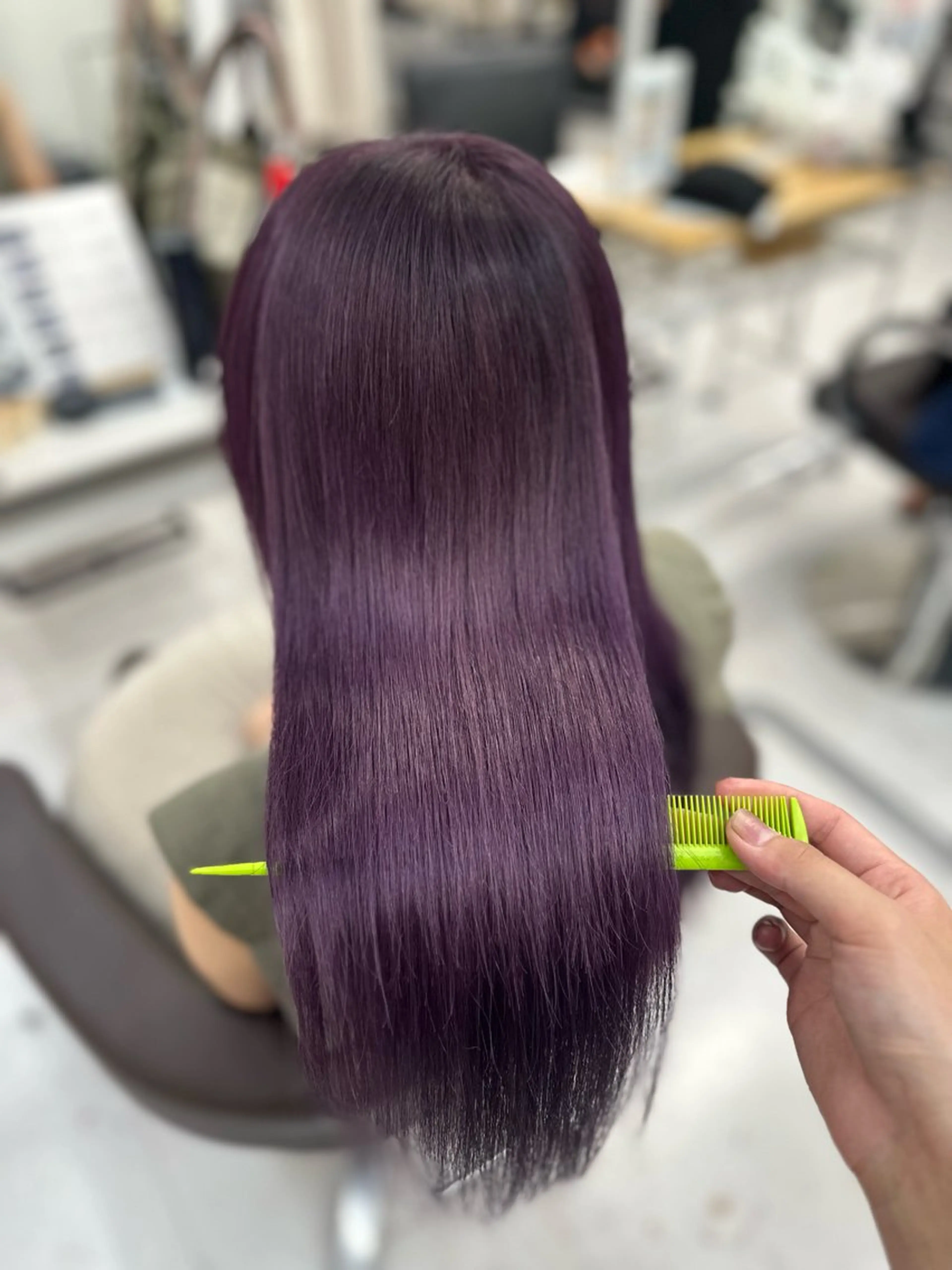 カラー ブリーチ 山崎結菜 🫧透明感カラーのヘアスタイル