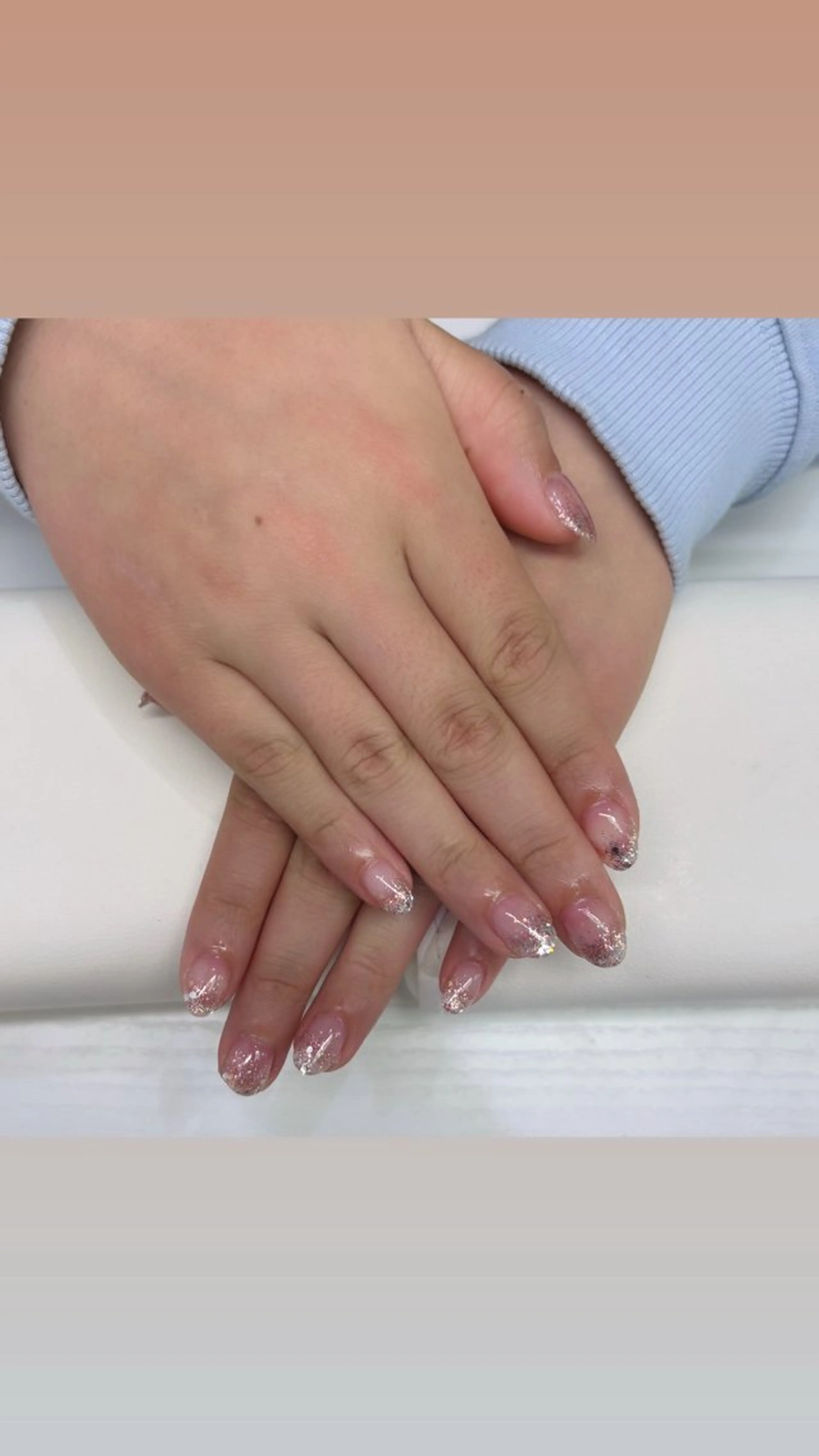 ラメグラデーションの写真