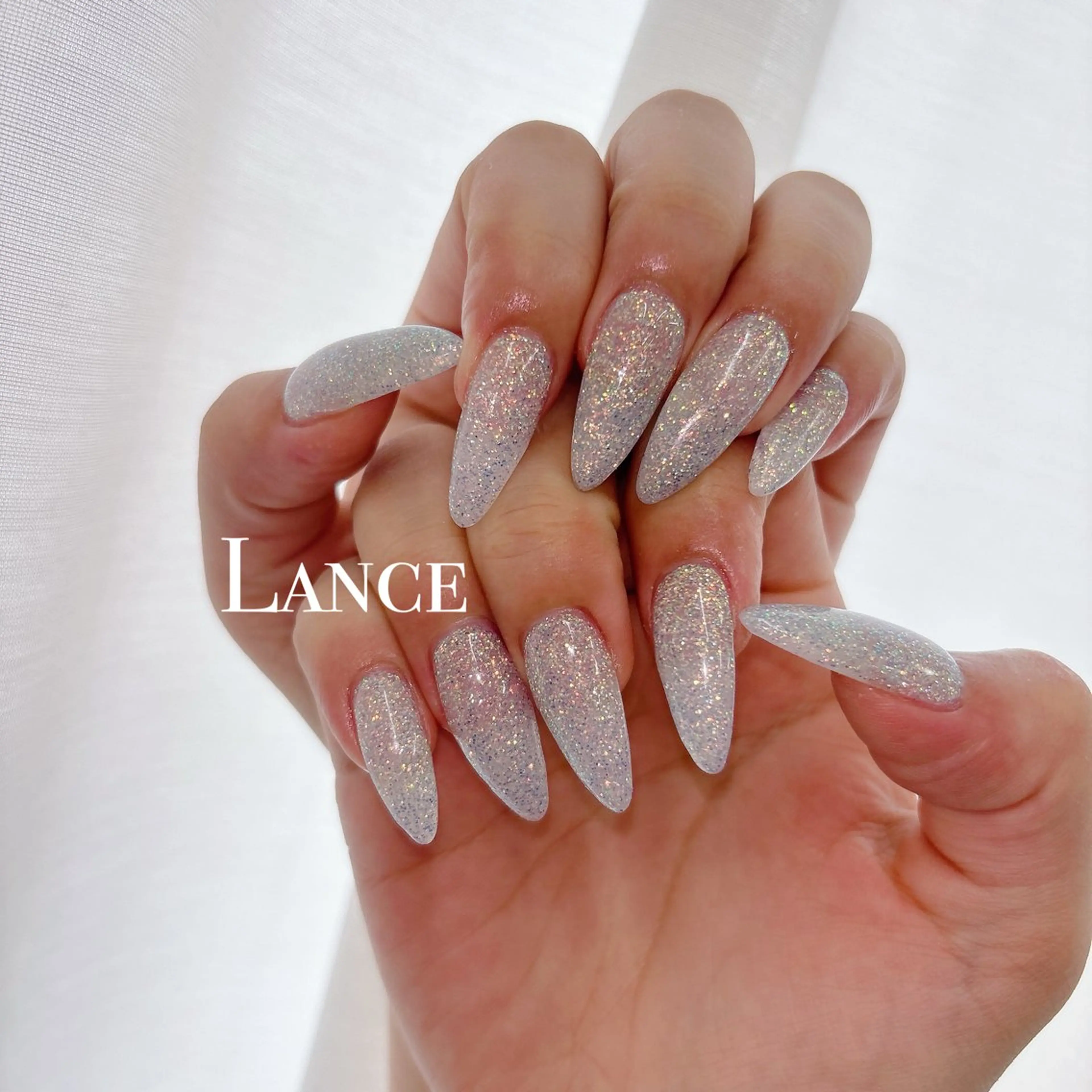 ネイル オーロラネイル フットネイル 氷ネイル・うるうるネイル キラキラネイル 韓国ネイル ハンドネイル Lance nailのネイルデザイン