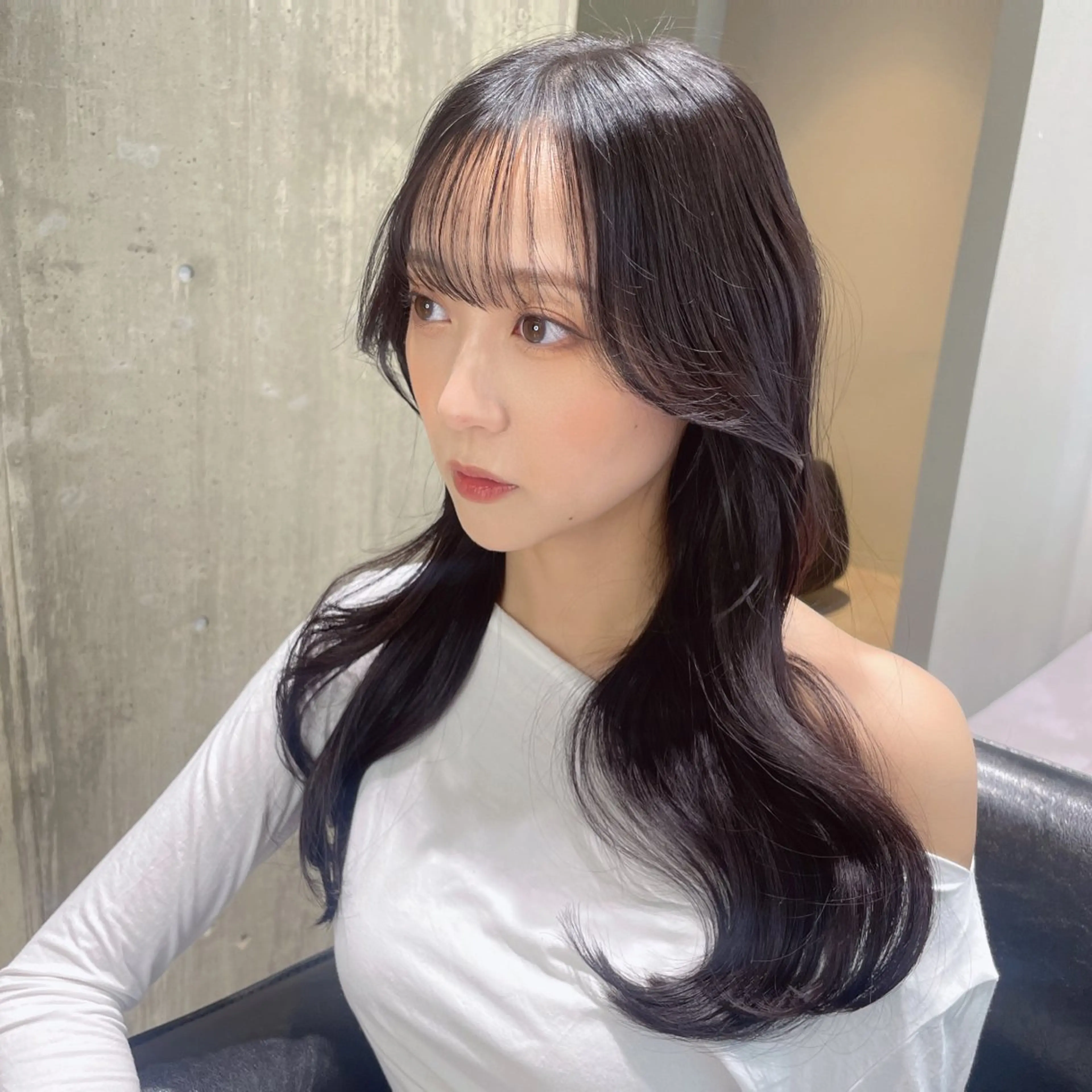 セミロング カラー レイヤーカット 寺島 圭人のヘアスタイル