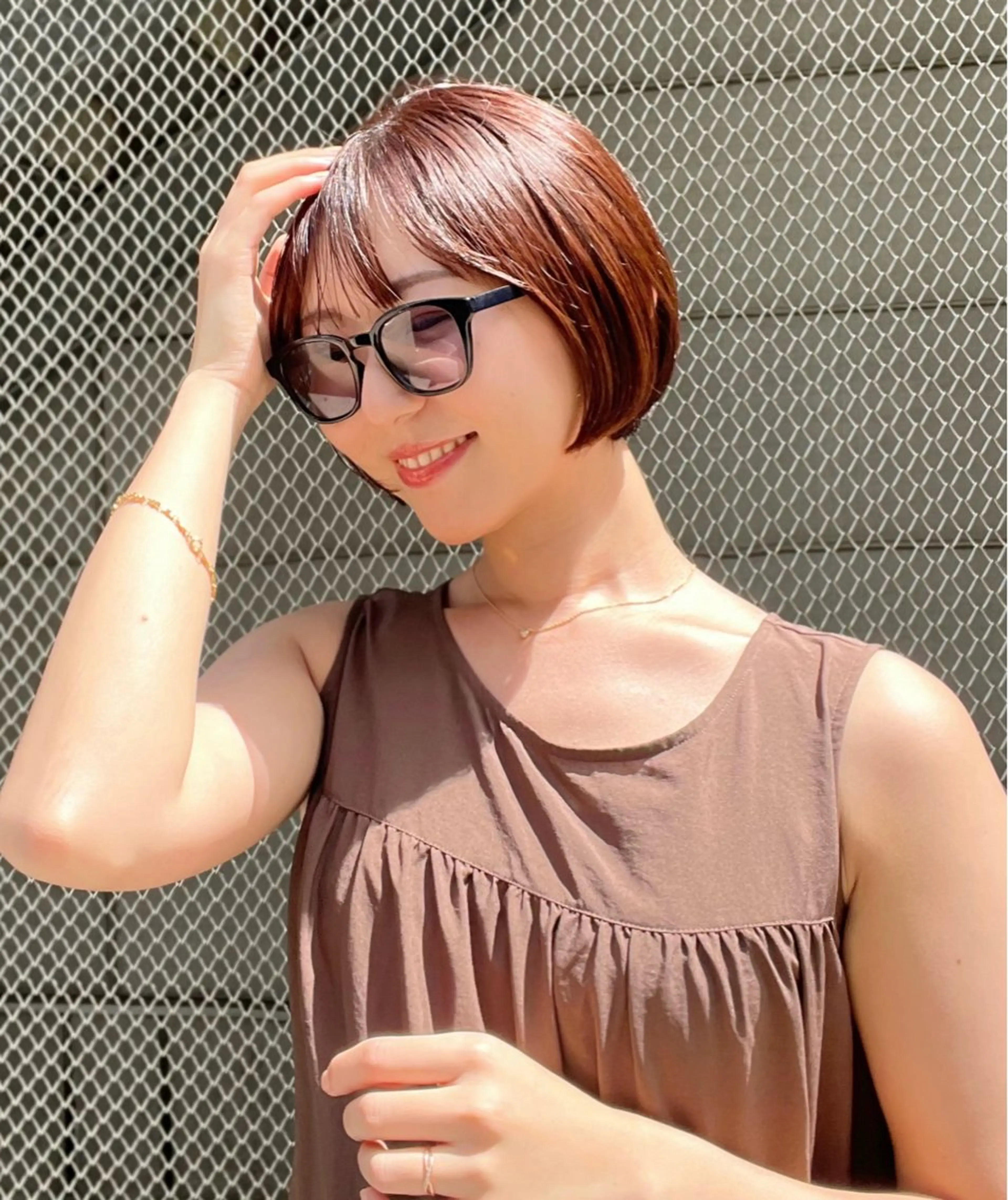 ショート モテヘア/グレージュ /ボブ/前原汐🎐のヘアスタイル