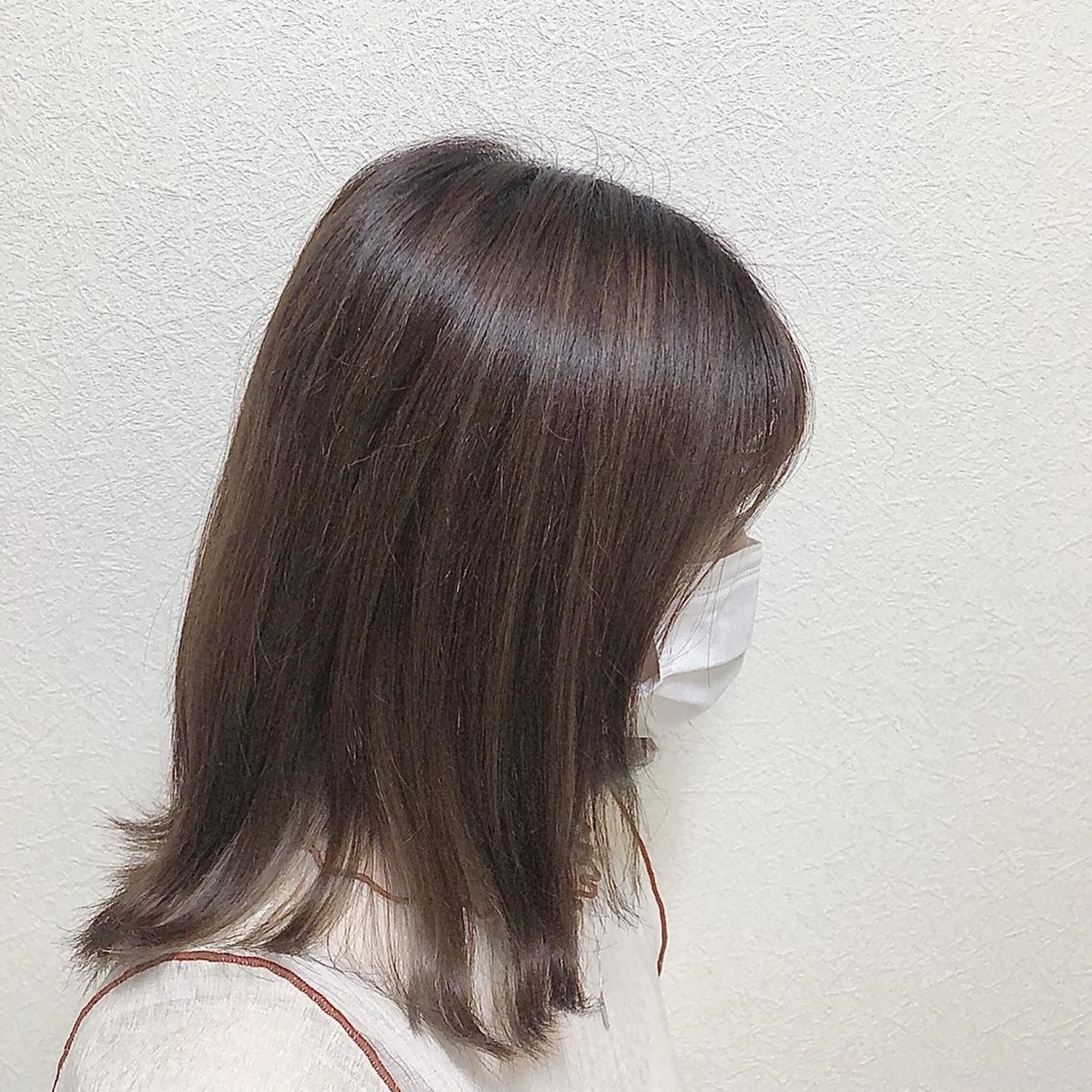 ミディアム カラー ハイライトカラー ハイライト 山本 佳奈のヘアスタイル