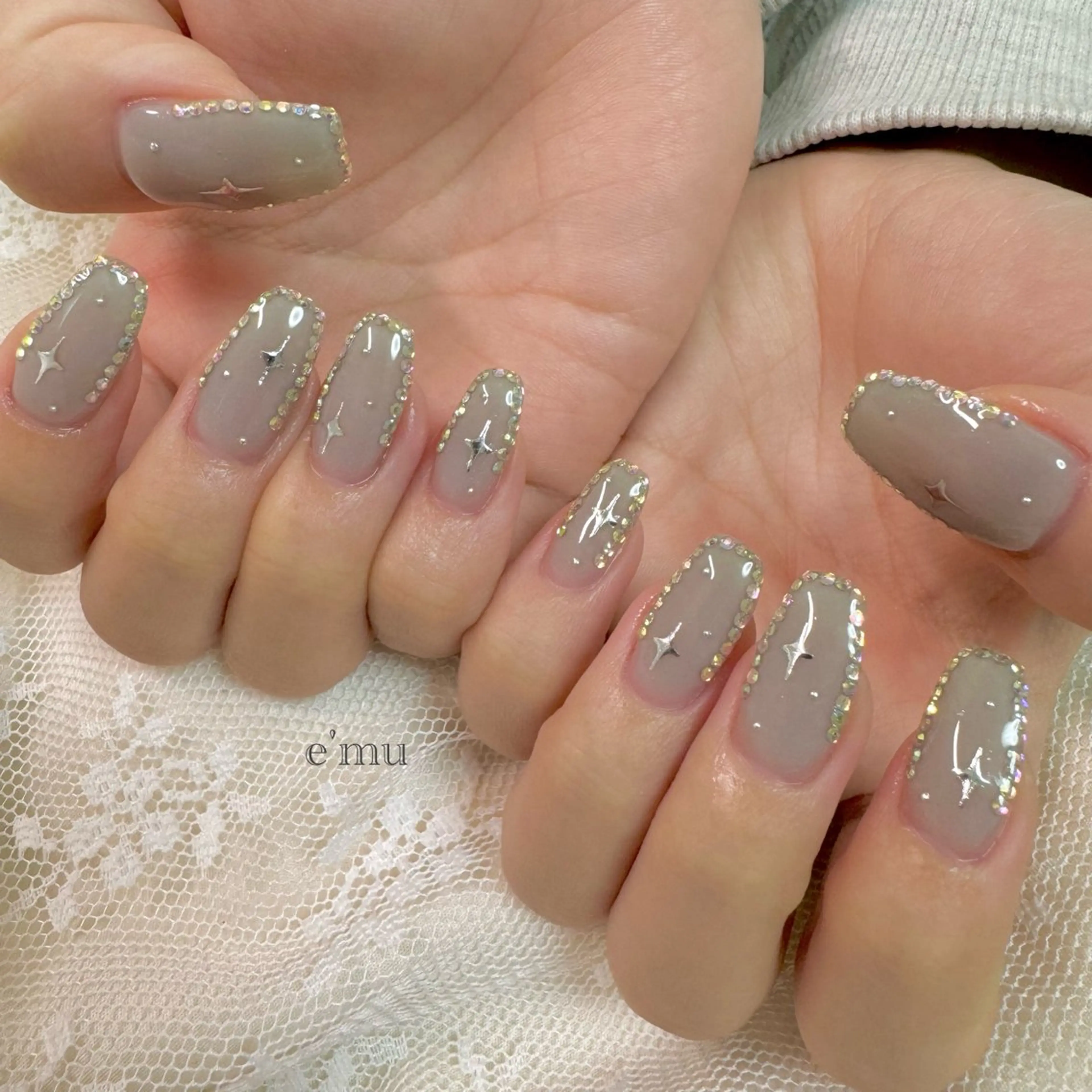 ネイル 韓国ネイル ハンドネイル nail salon e'mu💐のネイルデザイン