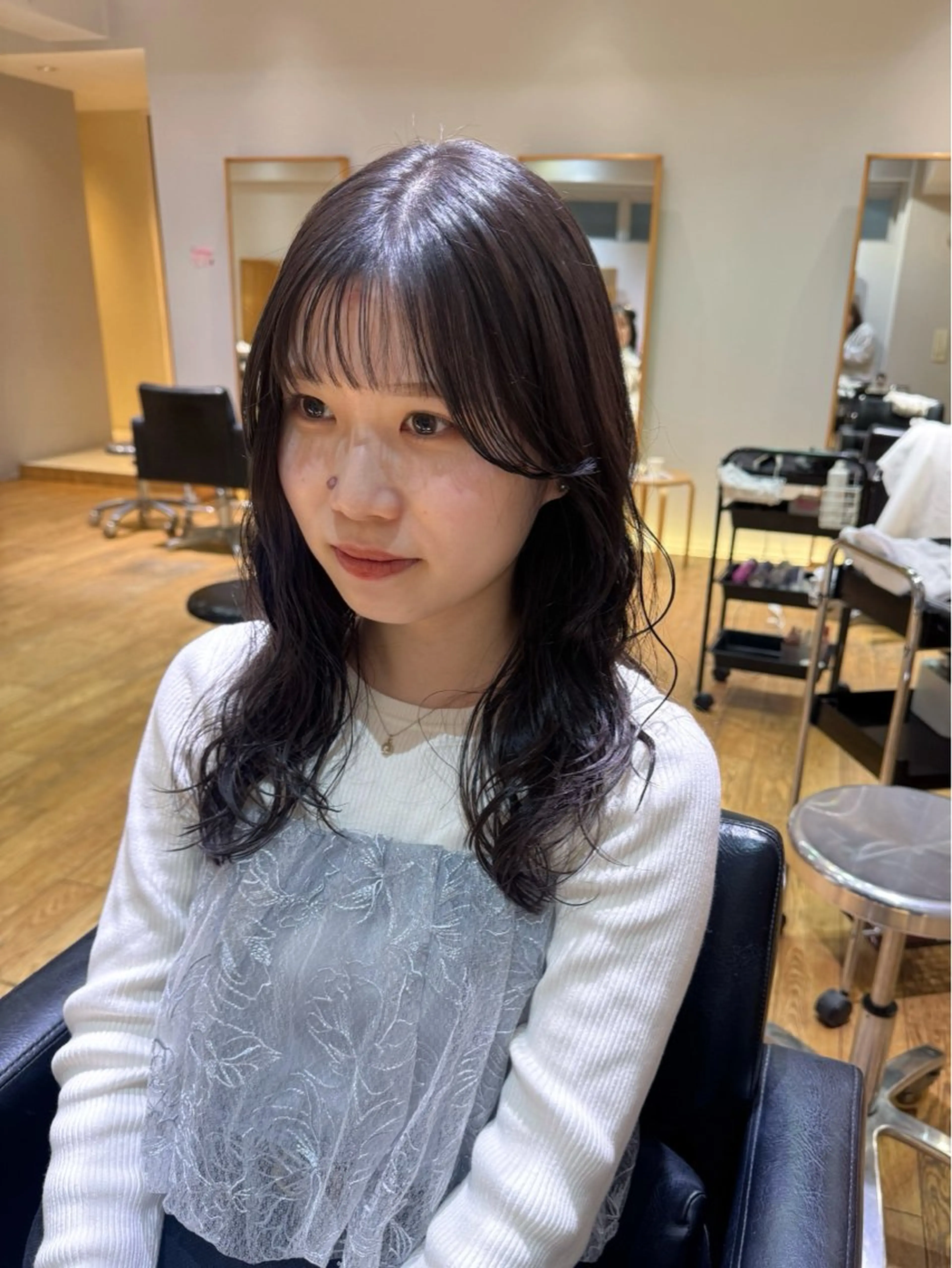 ショート カラー パーマ カット パーマ 大橋 芽衣のヘアスタイル