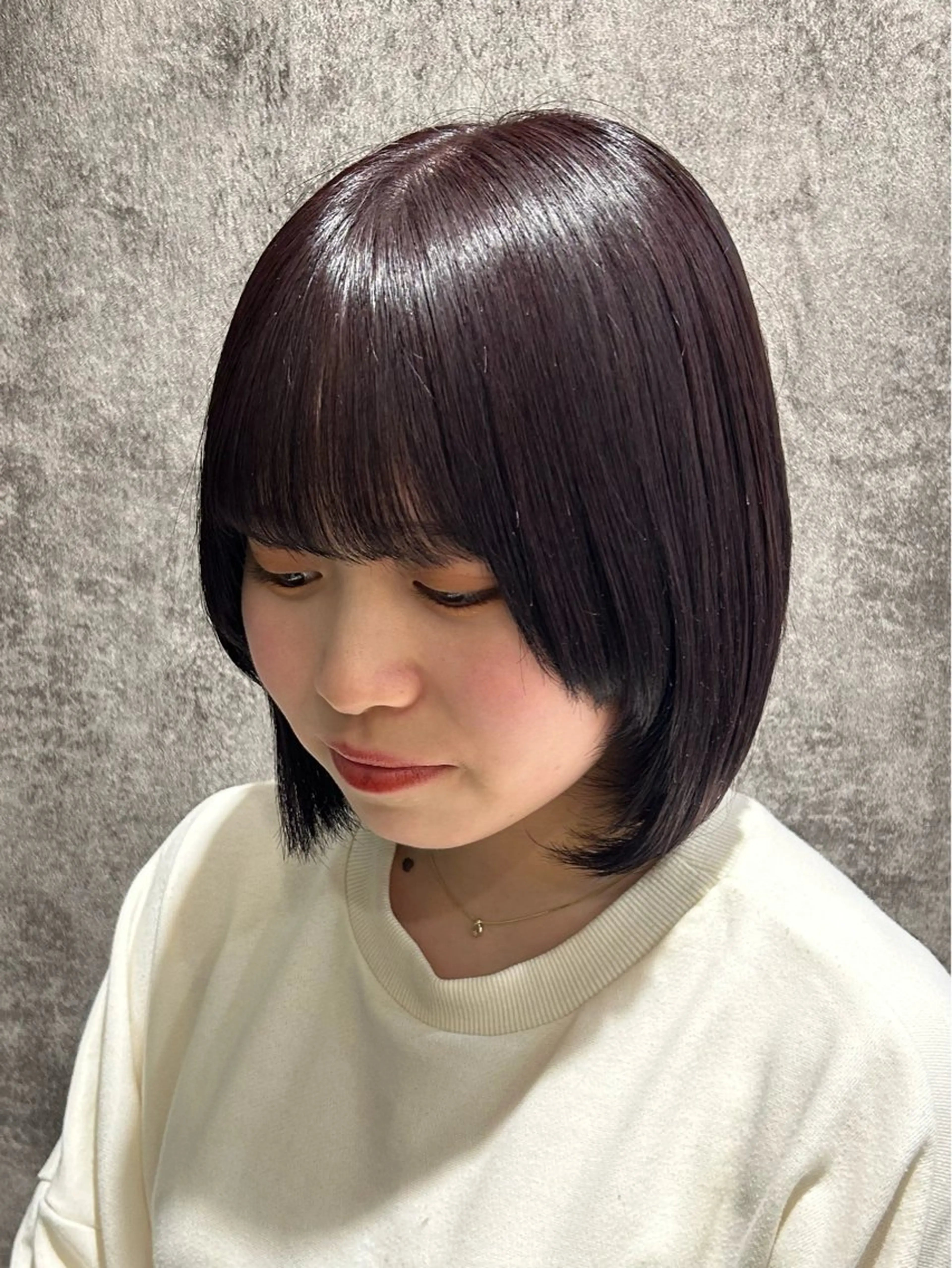 ミディアム カラー ブラウンカラー ココアブラウン 太田 鈴佳のヘアスタイル