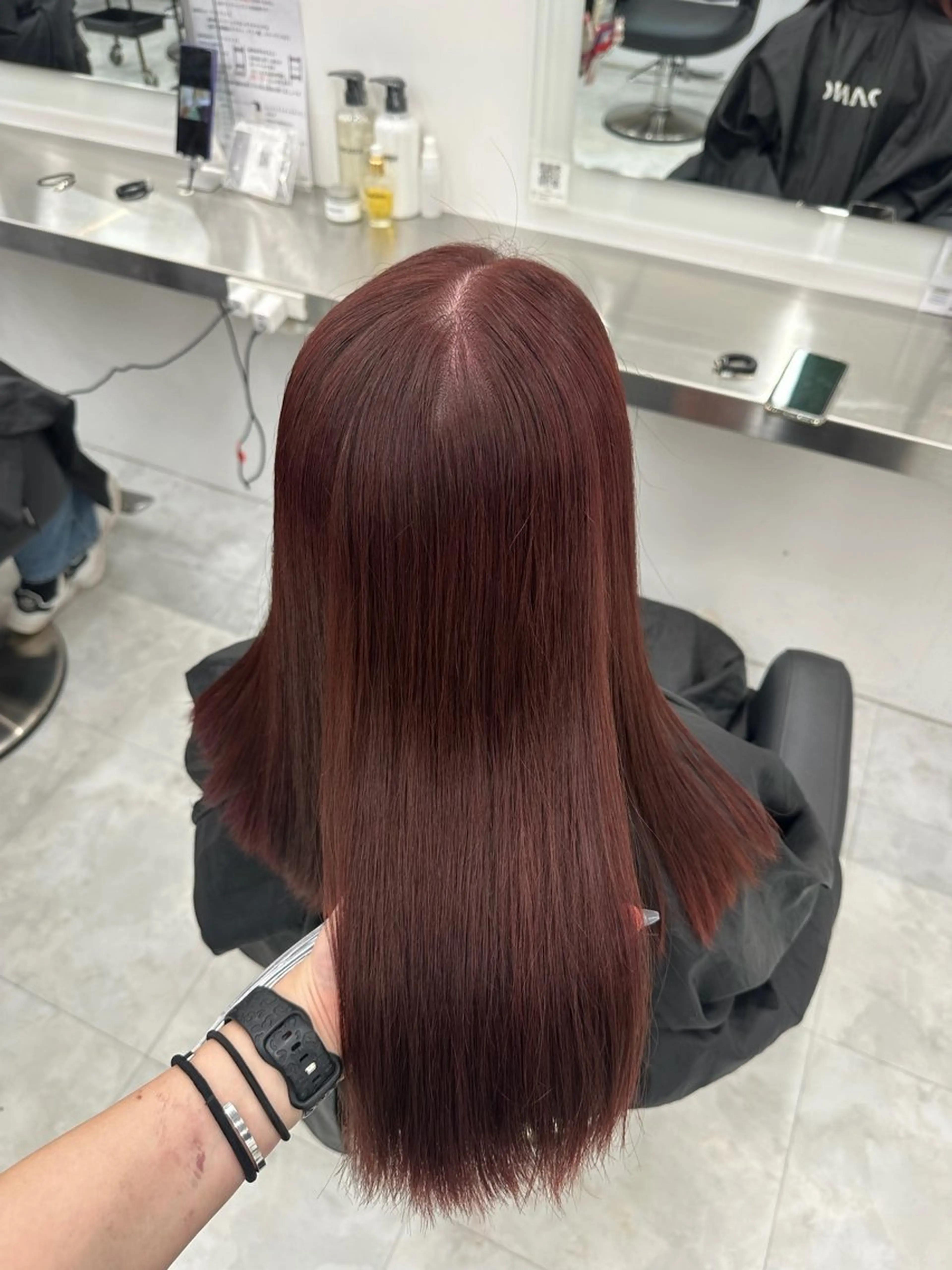 カラー ヘアカラー 透ける透明感カラー 🤍anju🎀のヘアスタイル