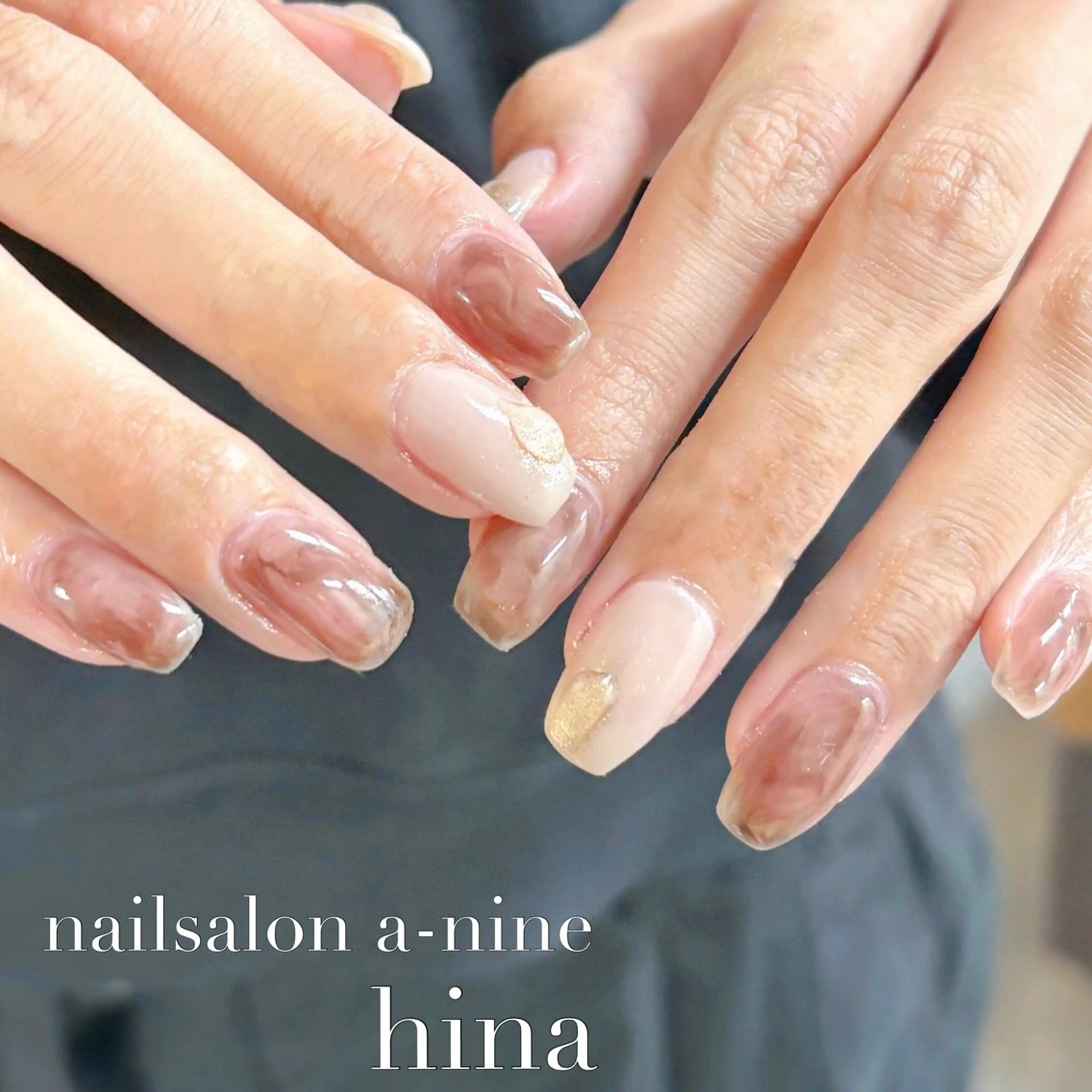 ネイル ニュアンスネイル ネイルサロンエーナイン本店所属・【モデル募集中】 hina🌼のネイルデザイン