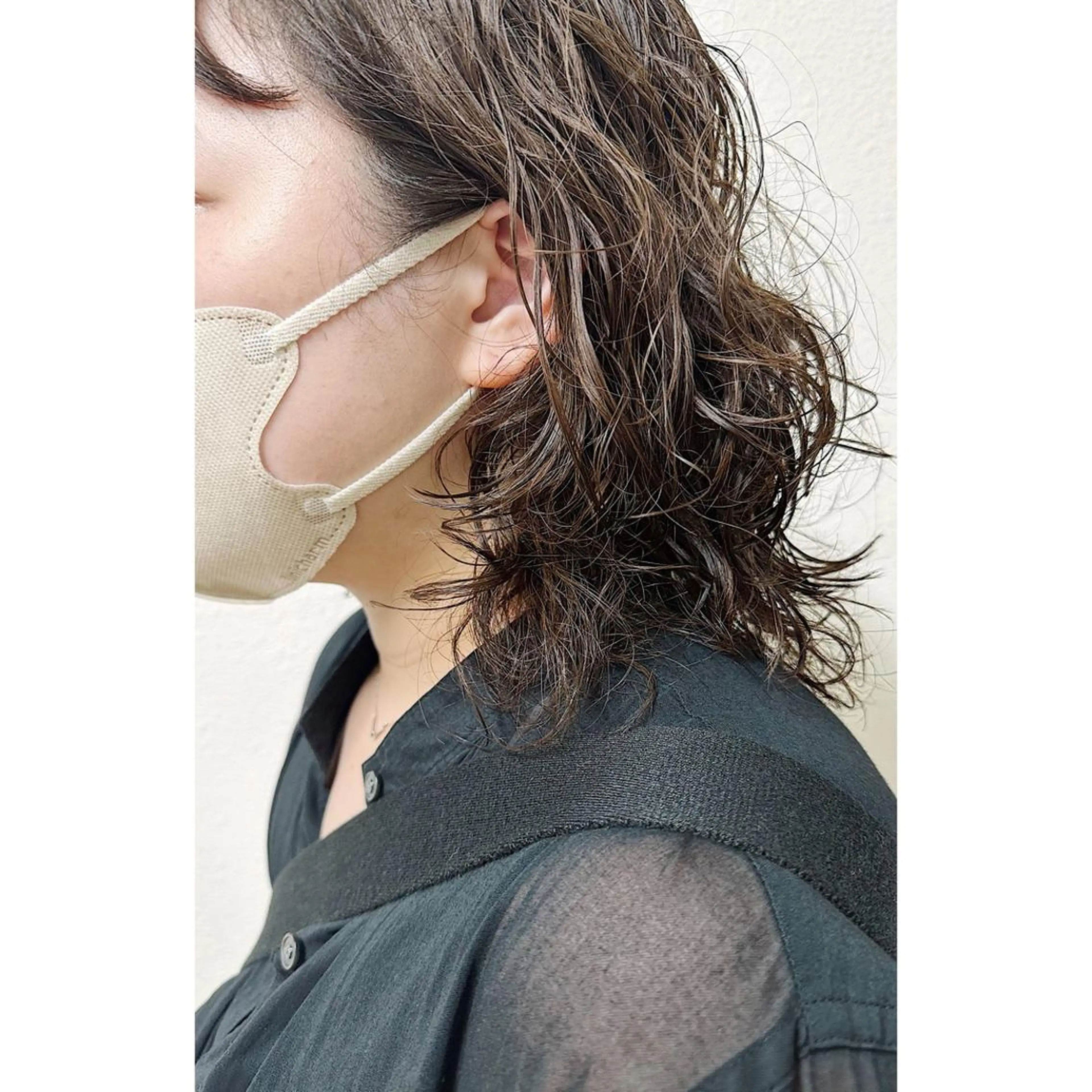 ミディアム パーマ ウルフカット パーマ hair design girl所属・［girl］ MIKIのヘアスタイル