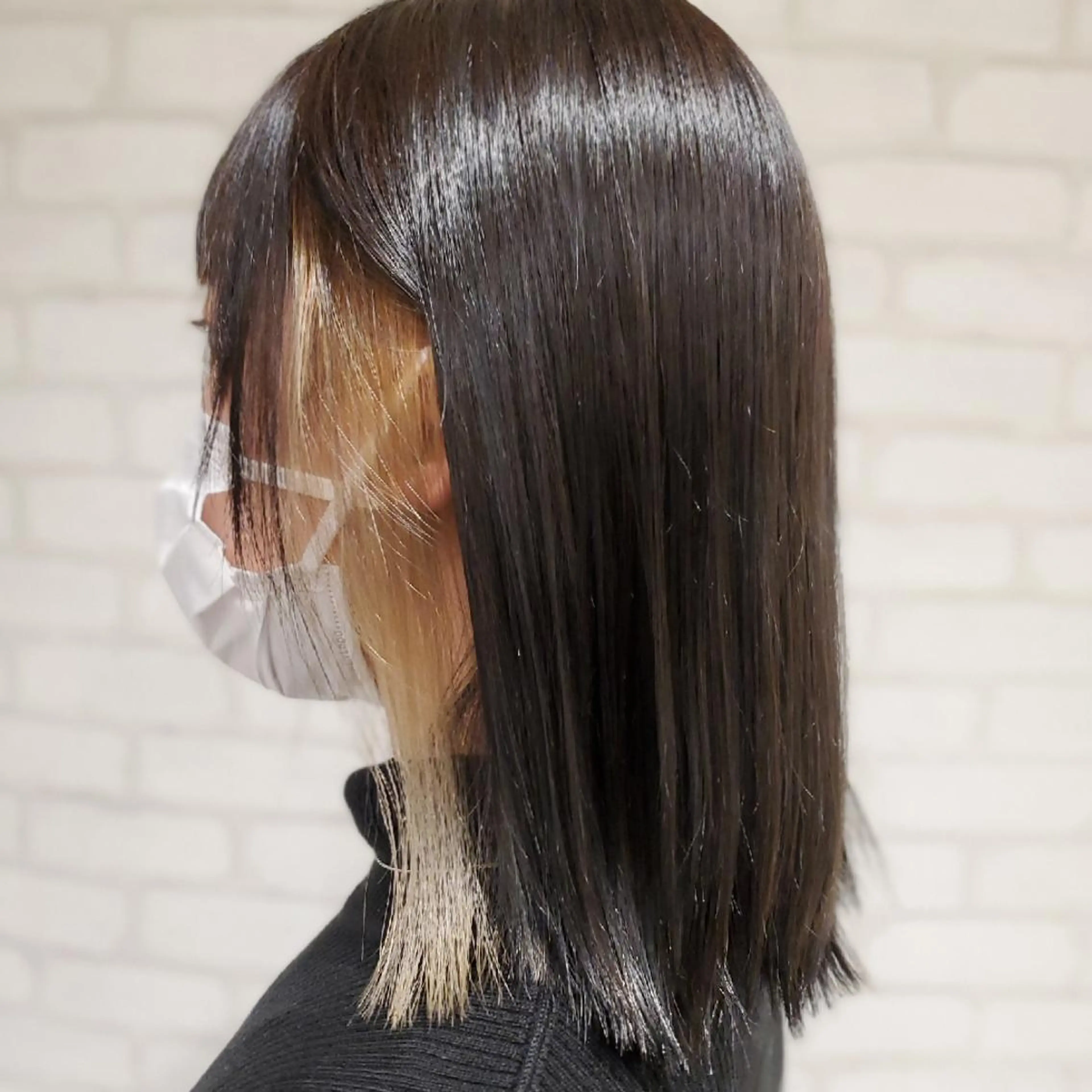 ミディアム カラー ヘアカラー EARTH 池田　雄太のヘアスタイル