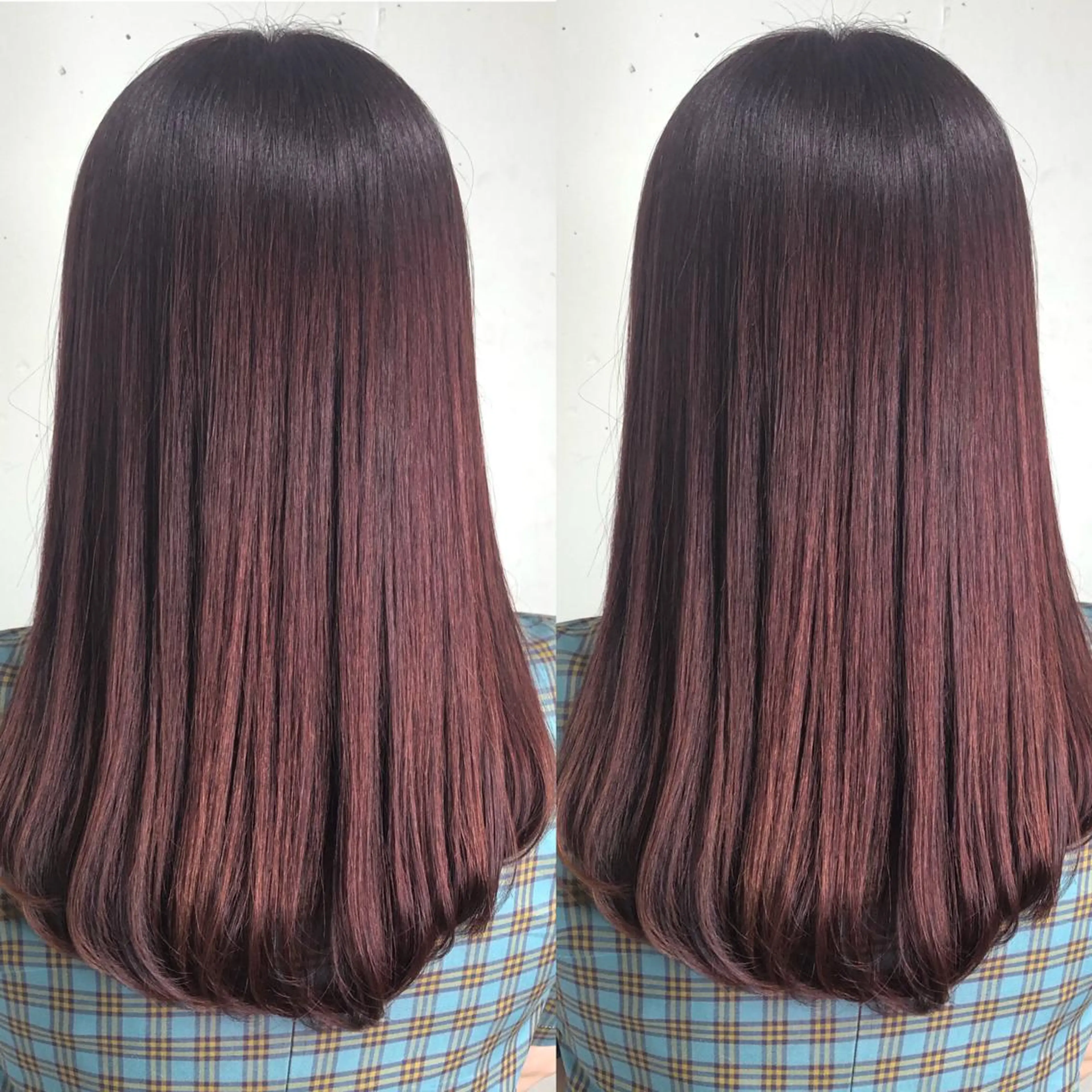 セミロング カラー パーマ ヘアアレンジ 八巻 晴香のヘアスタイル