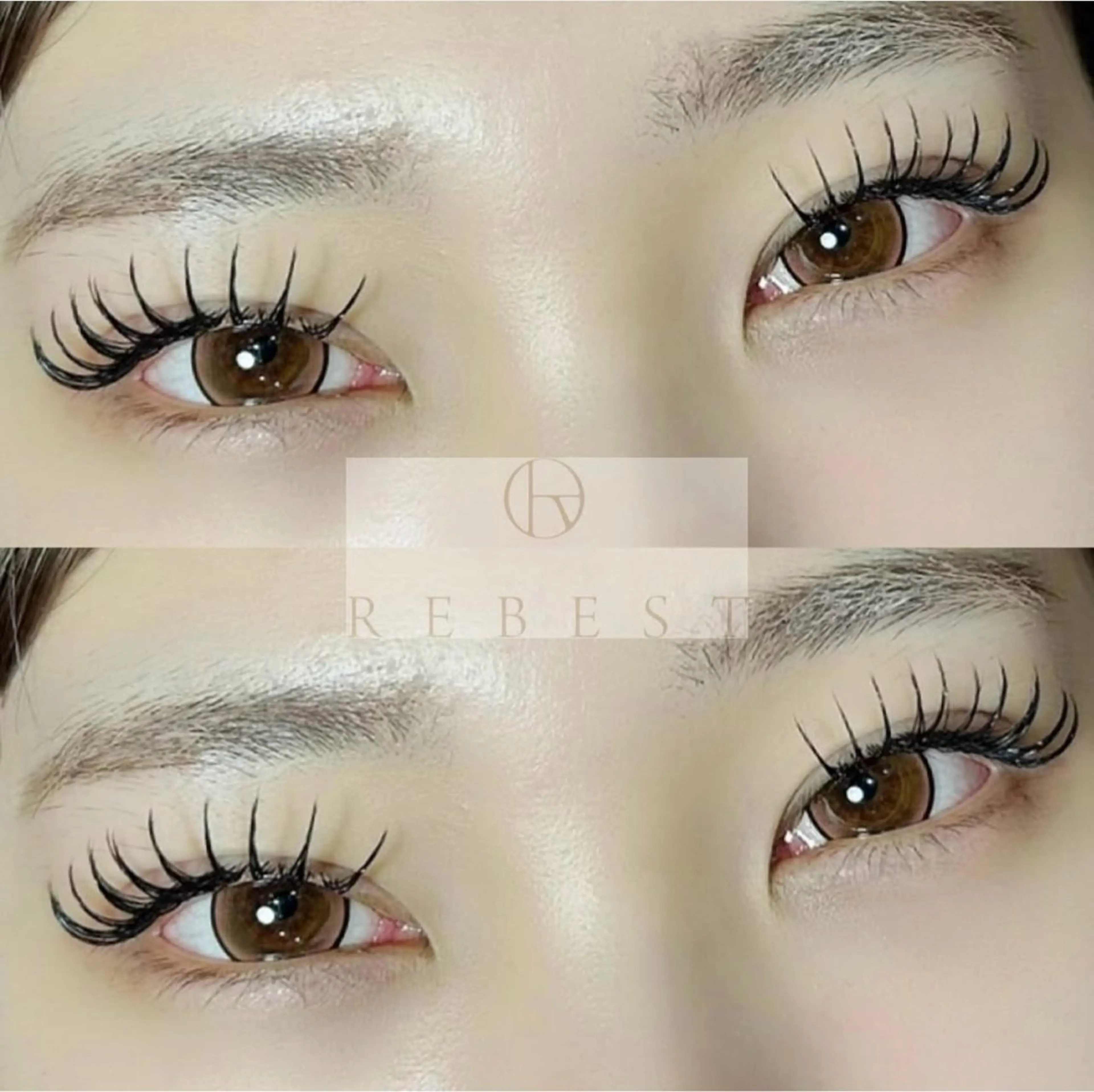 マツエク・マツパ フラットラッシュ yuuka REBEST心斎橋のマツエク・マツパデザイン