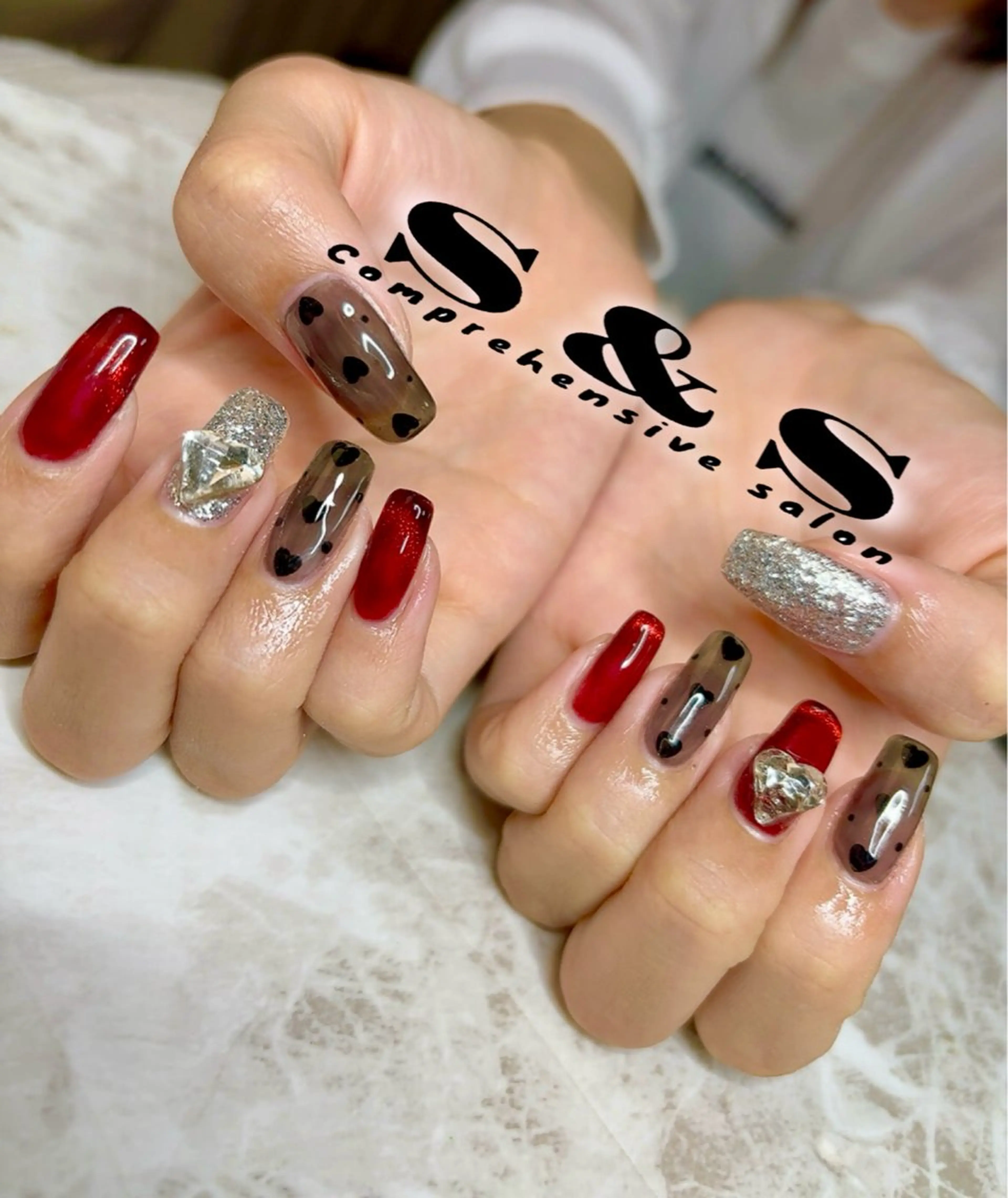 ネイル 長さ出し メンズネイル 持ち込み S&S 村田小百合のネイルデザイン