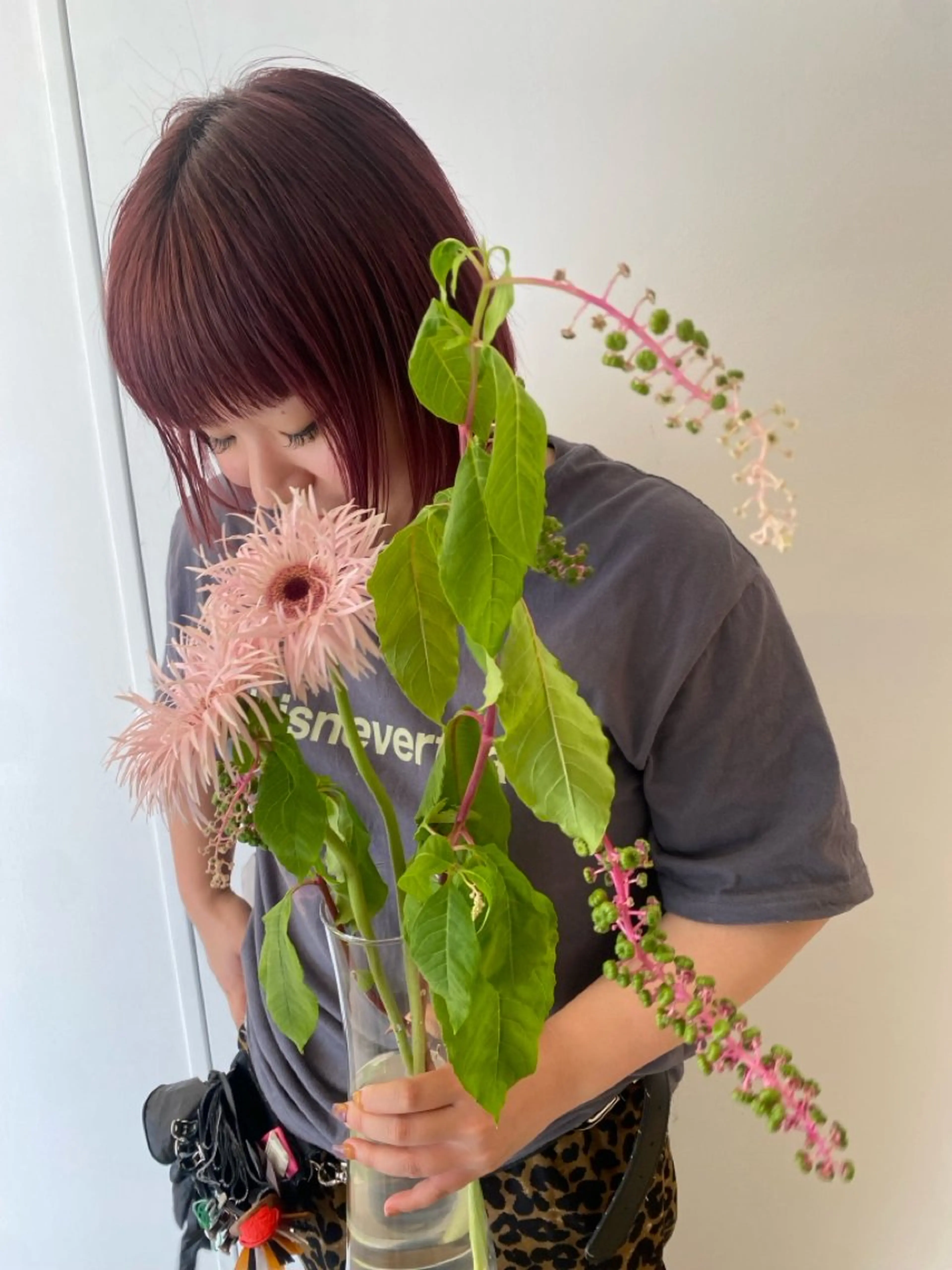 ミディアム ヘアカラー 🐏Yuna＊透明感 カラー🤍✨のヘアスタイル