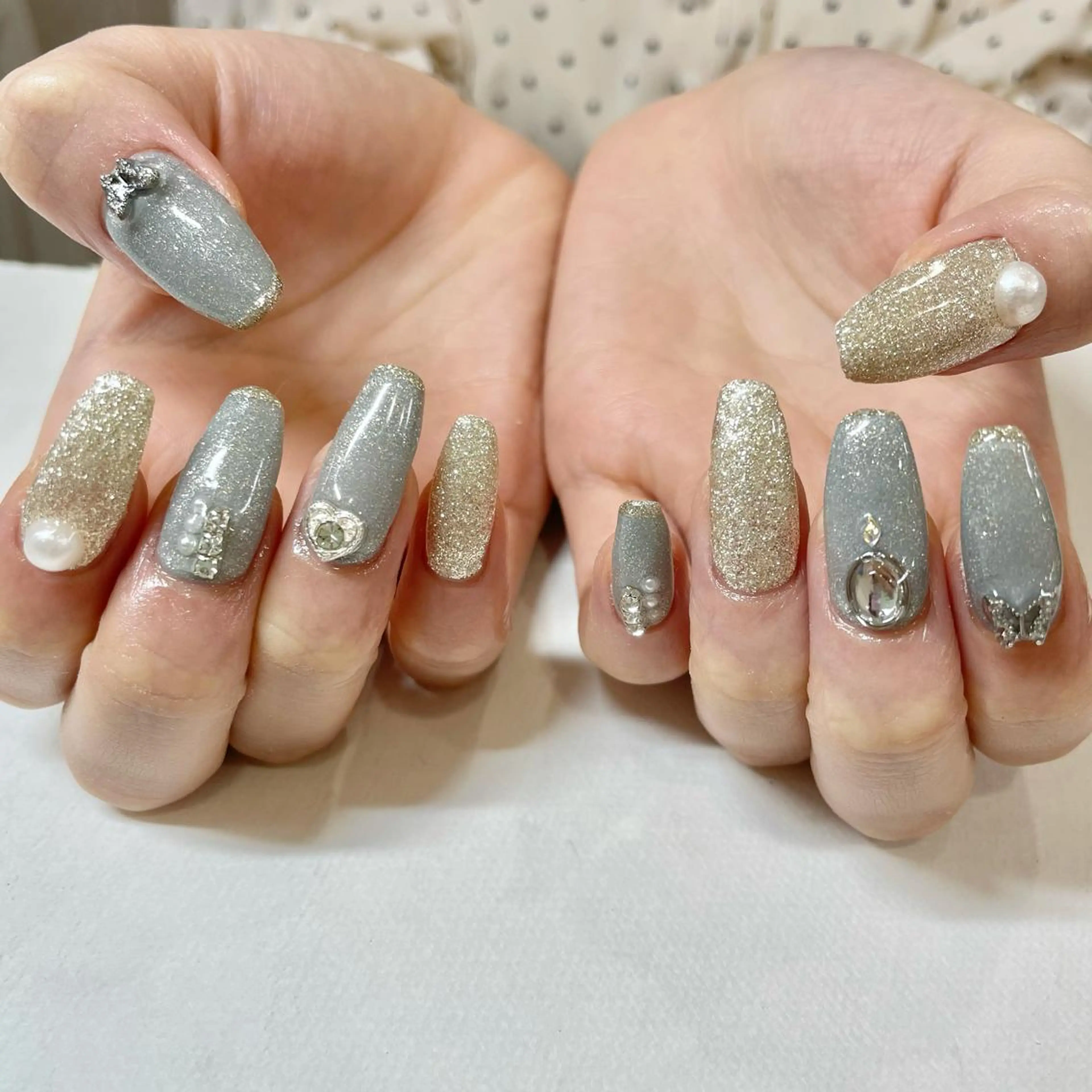 ネイル ブルー 🎀AYAKO 🎀中韓ネイルのネイルデザイン