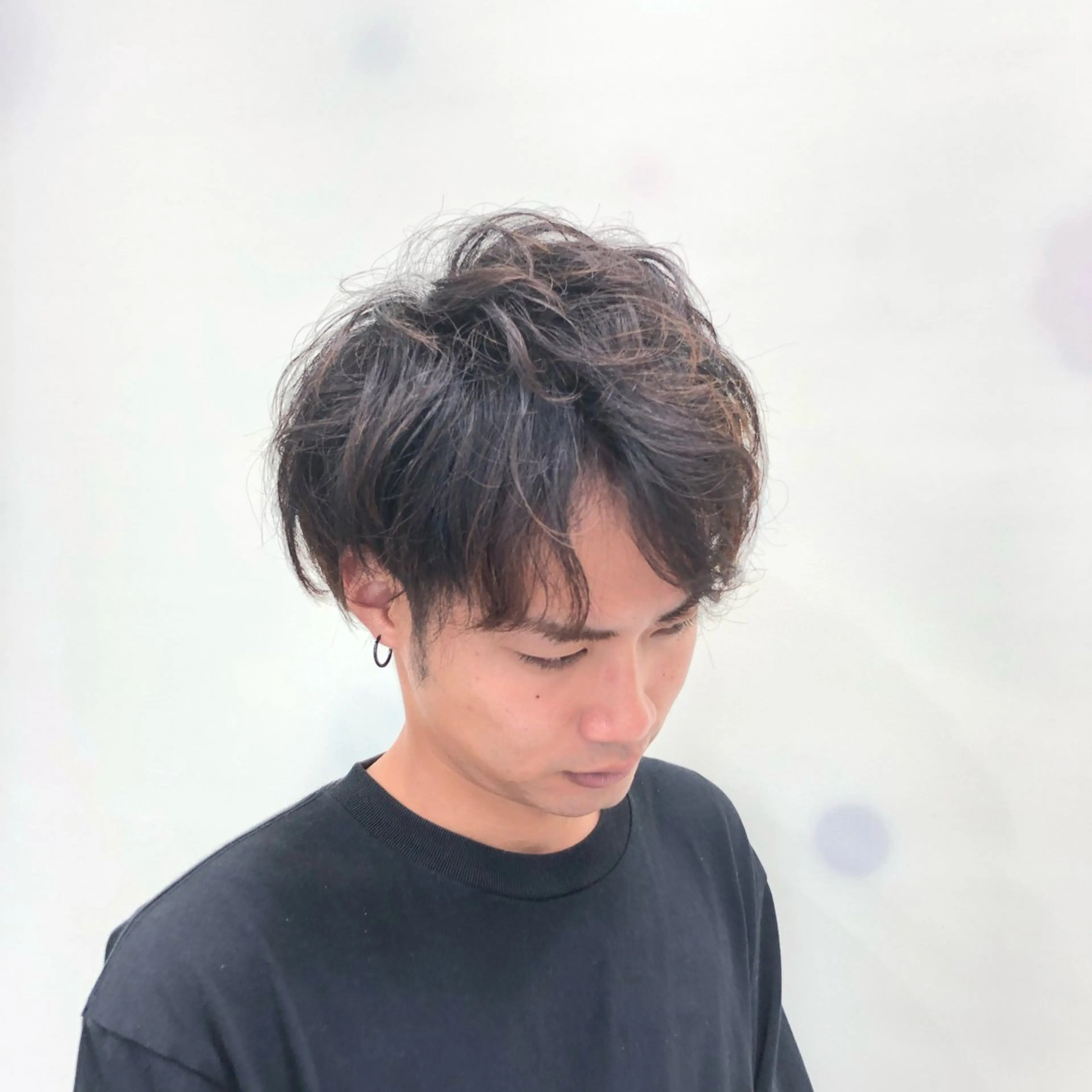 ショート メンズ メンズパーマ くせ毛 STELLA sannomiya所属・着付けアレンジ、スパ 定評あり◎タナカエミの眉毛・アイブロウイメージ