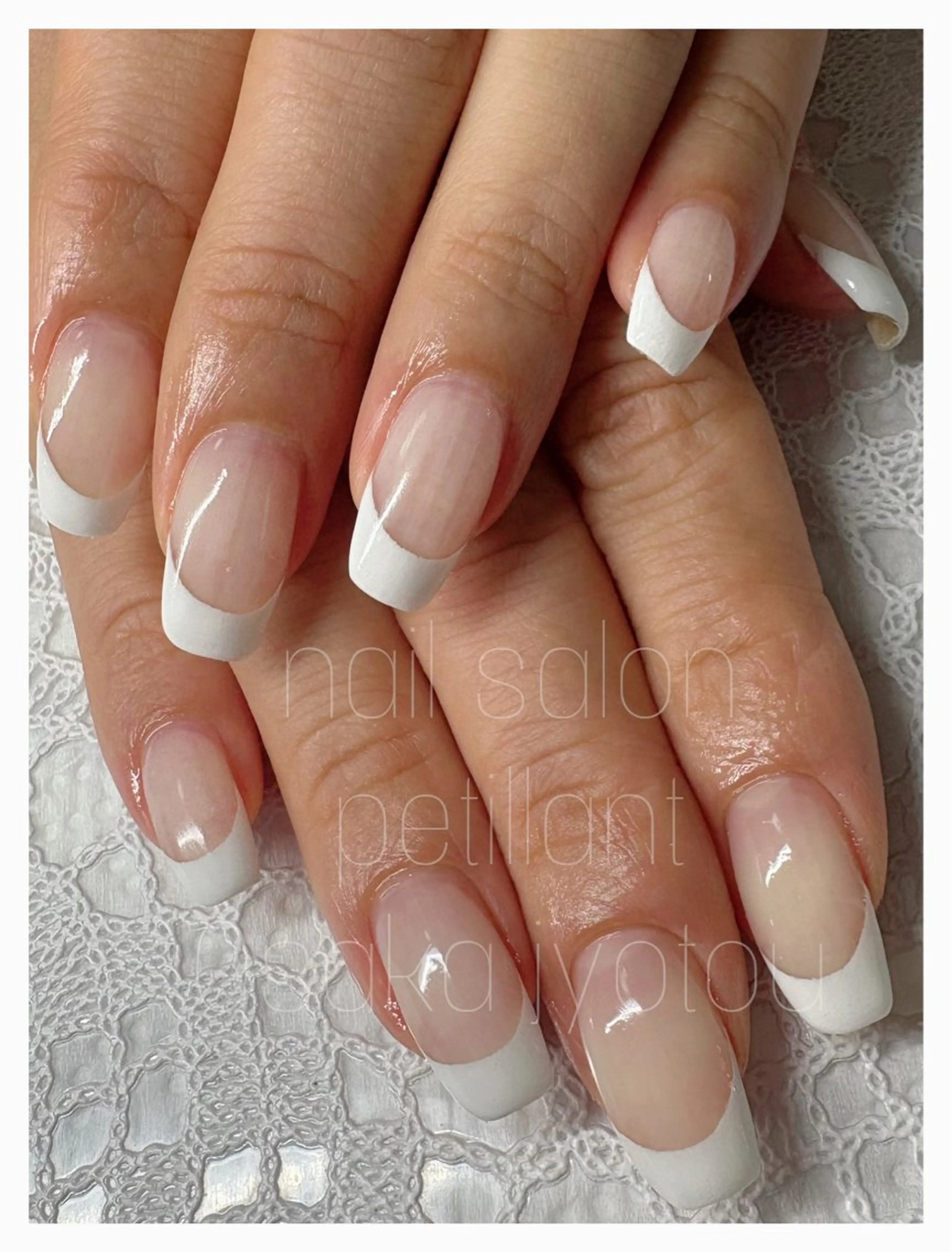 ネイル アートネイル フレンチネイル シンプルネイル ハンドネイル ハンドケア petillant所属・nail salon petillantのネイルデザイン