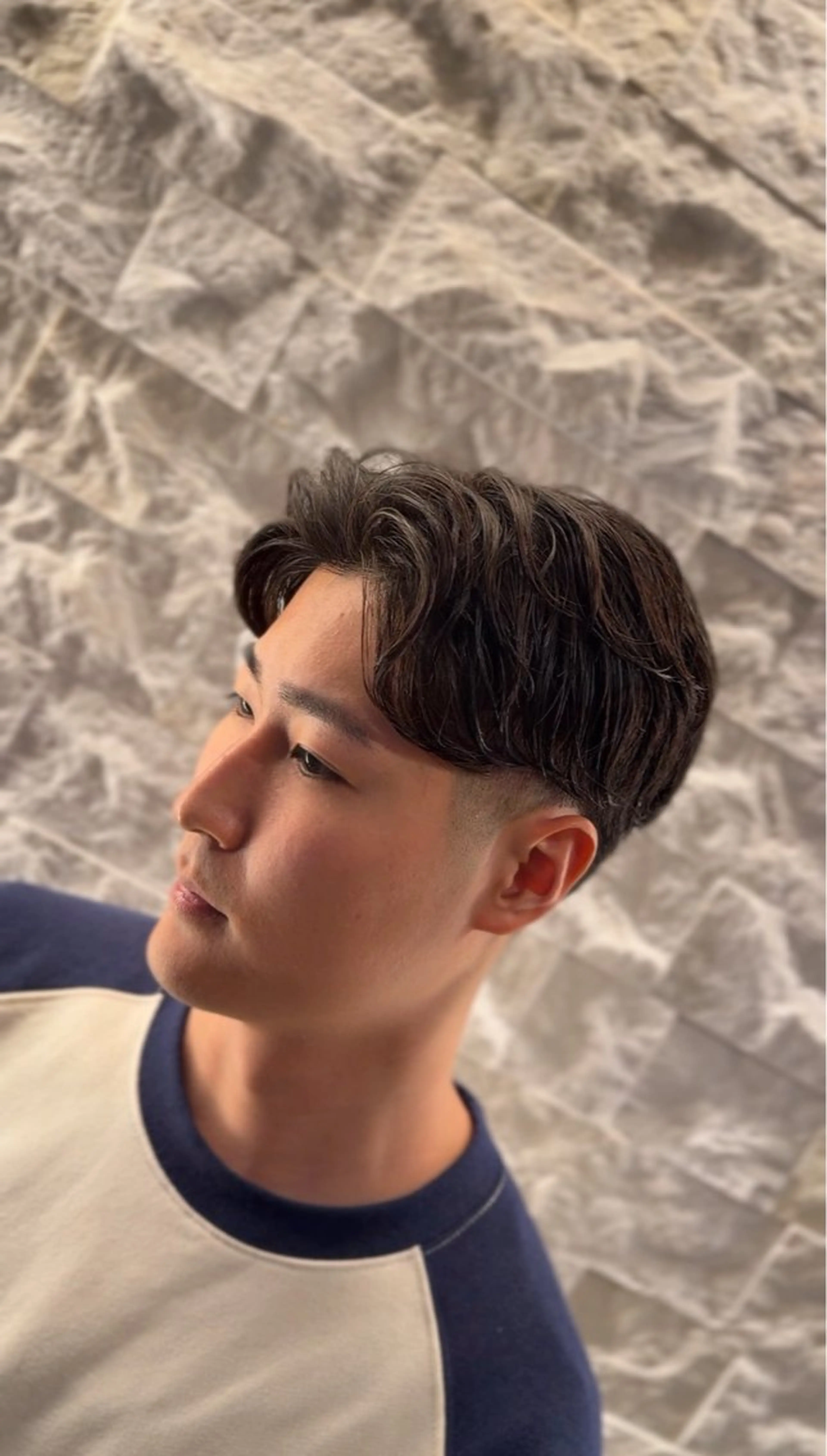 カット+フェザーパーマ or フェザーショートの写真