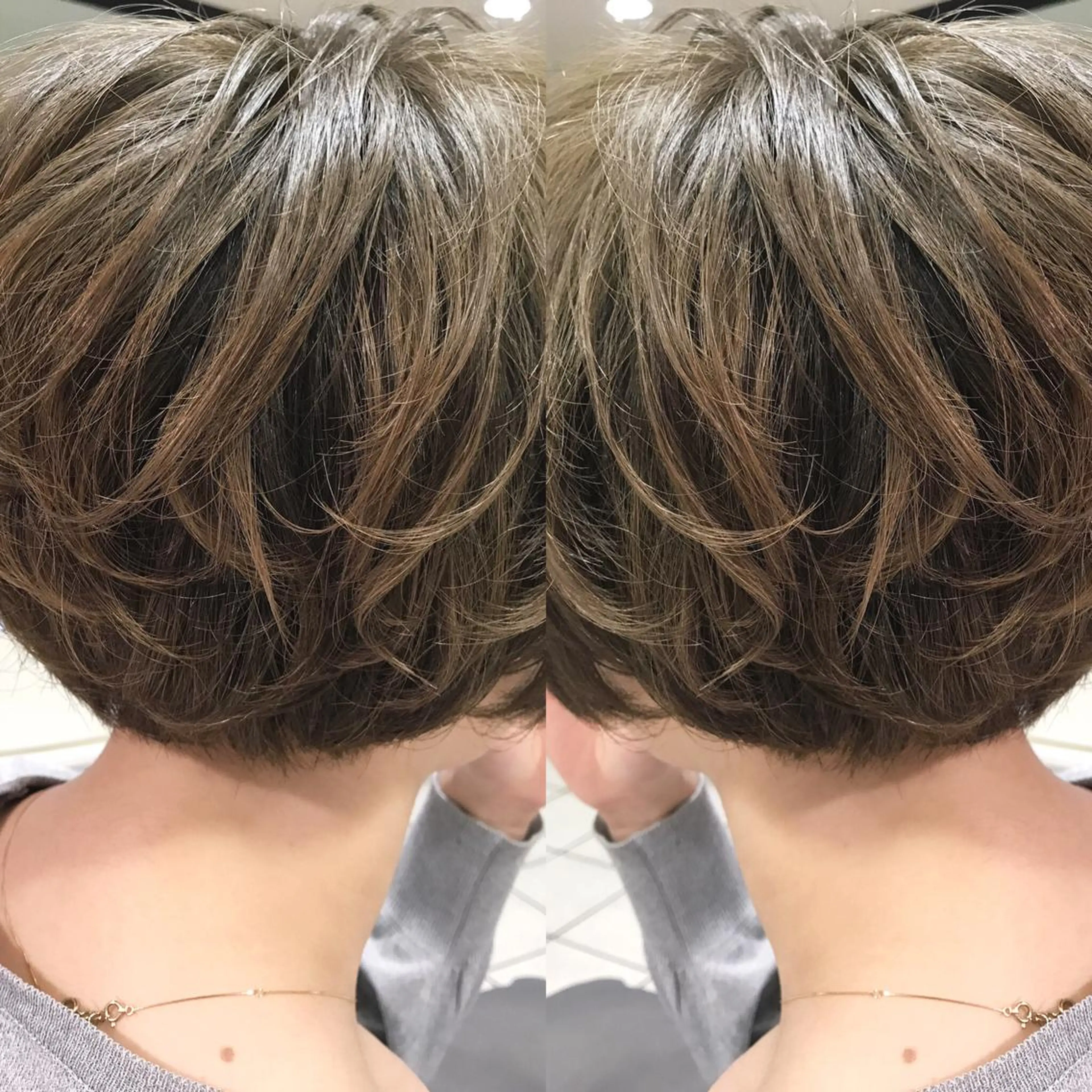 ショート カラー シールエクステ⭐️ オオミタクヤのヘアスタイル