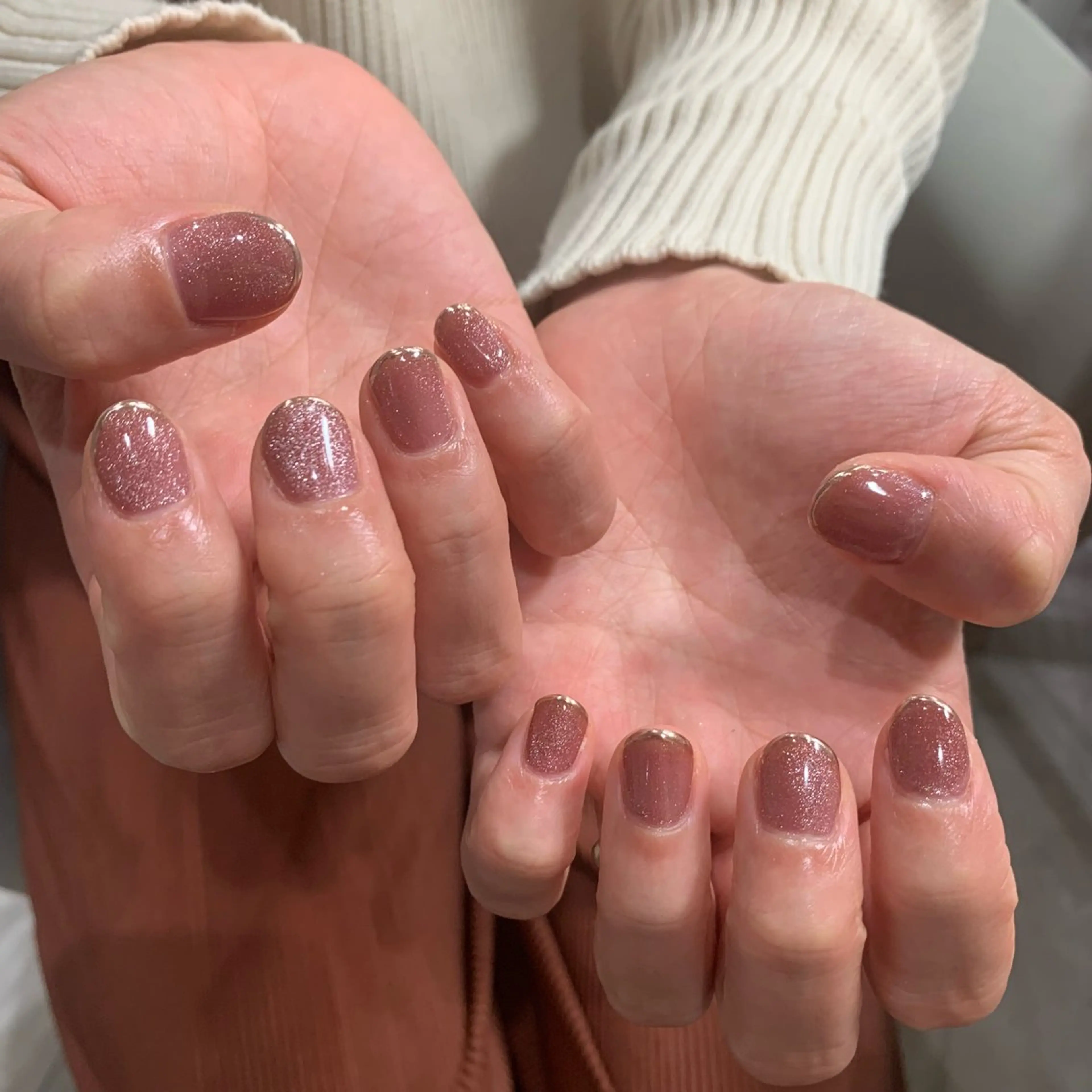 ネイル フレンチネイル マグネットネイル ミラーネイル ELAN) Hasegawaのネイルデザイン