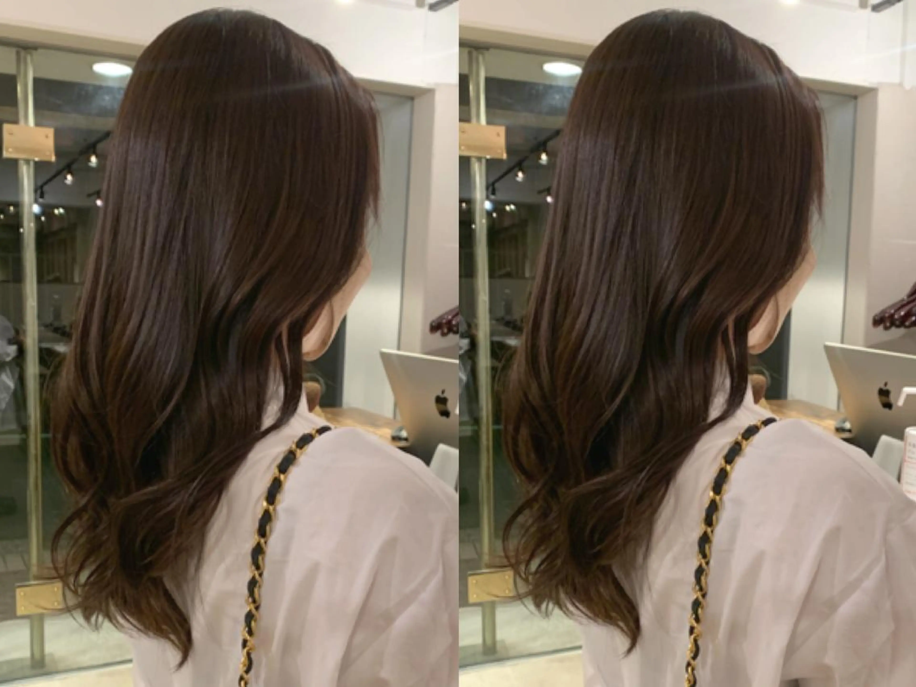 ロング カラー カット ヘアカラー トリートメント ヘッドスパ 透明感/オリーブ/ グレージュ/YUKAのヘアスタイル