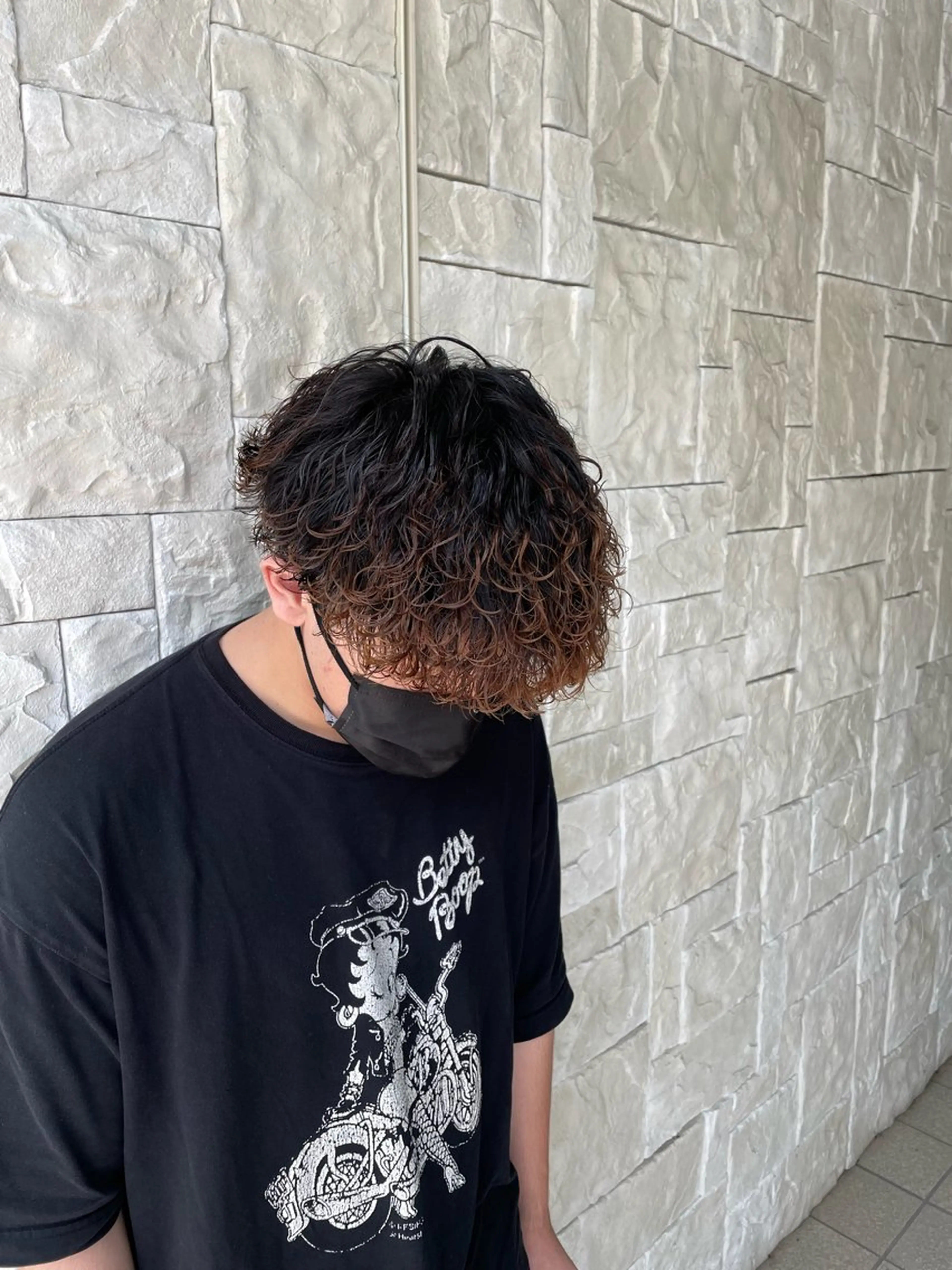 パーマ メンズ メンズパーマ 波巻きパーマ 一宮/稲沢/あま市 /小林好裕のヘアスタイル