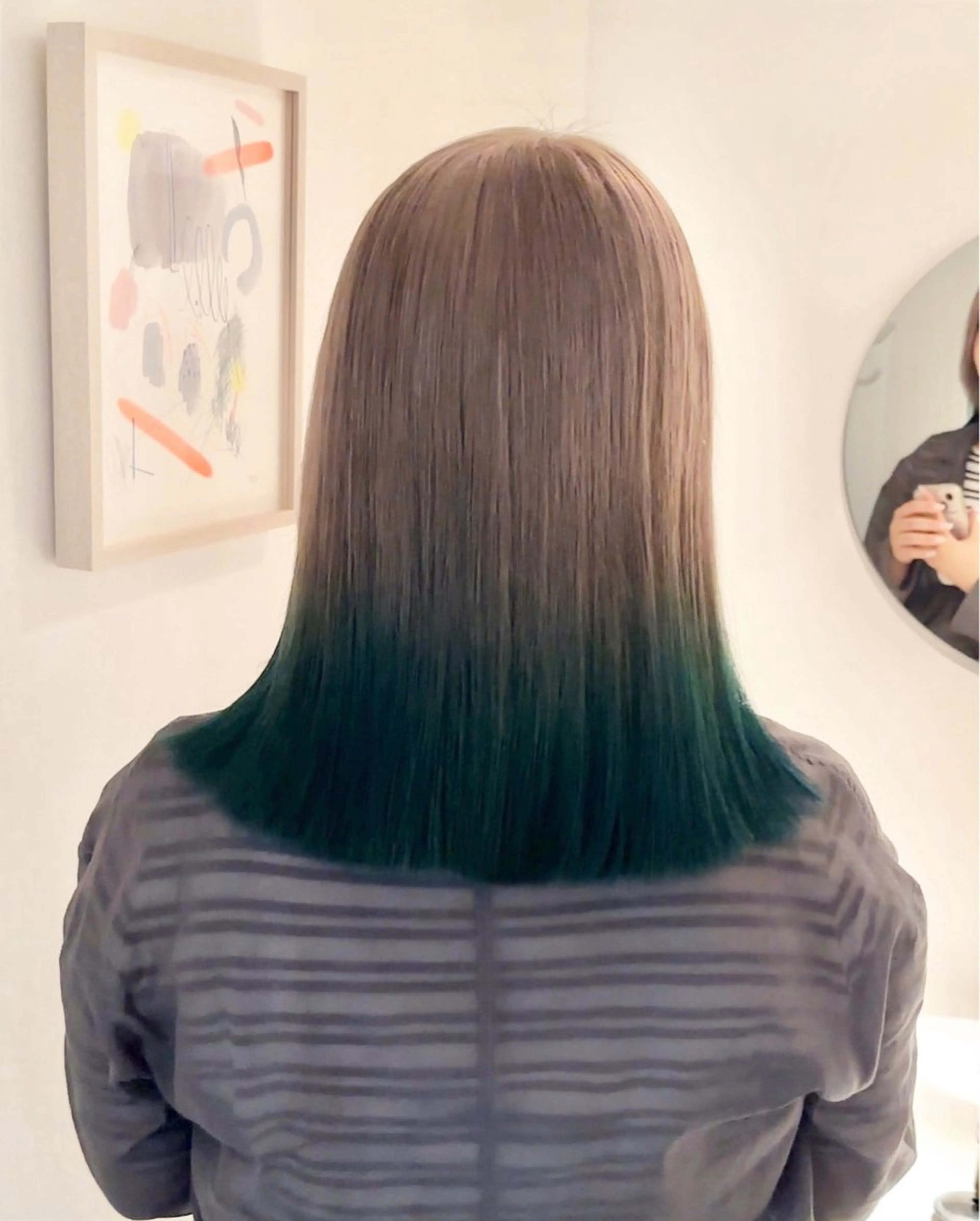 ミディアム カラー グラデーションカラー 磯　亜由香🌼 ブリーチ/ボブカットのヘアスタイル