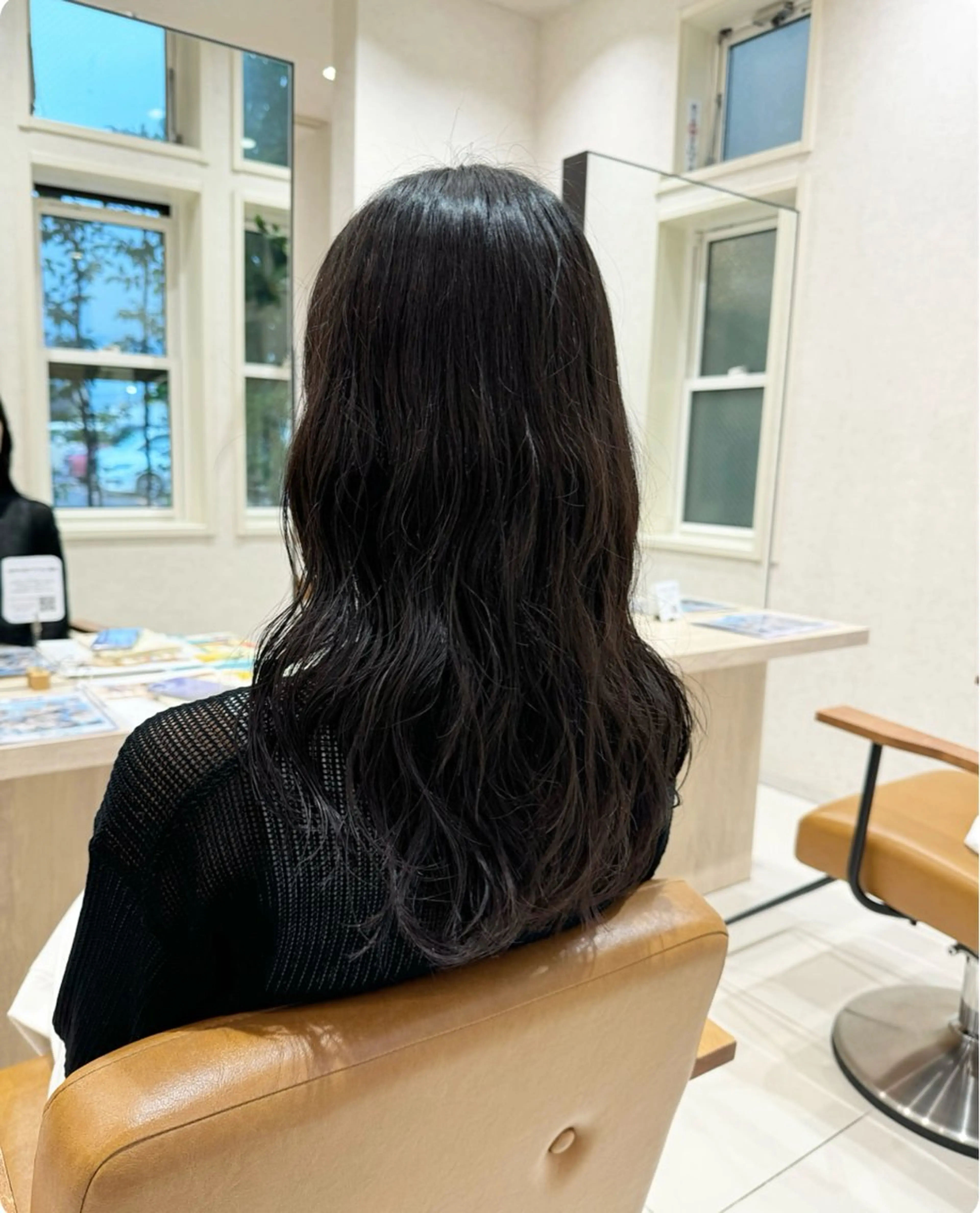 セミロング パーマ セミロングパーマ カット パーマ 海老名で韓国風 HANA🌷のヘアスタイル