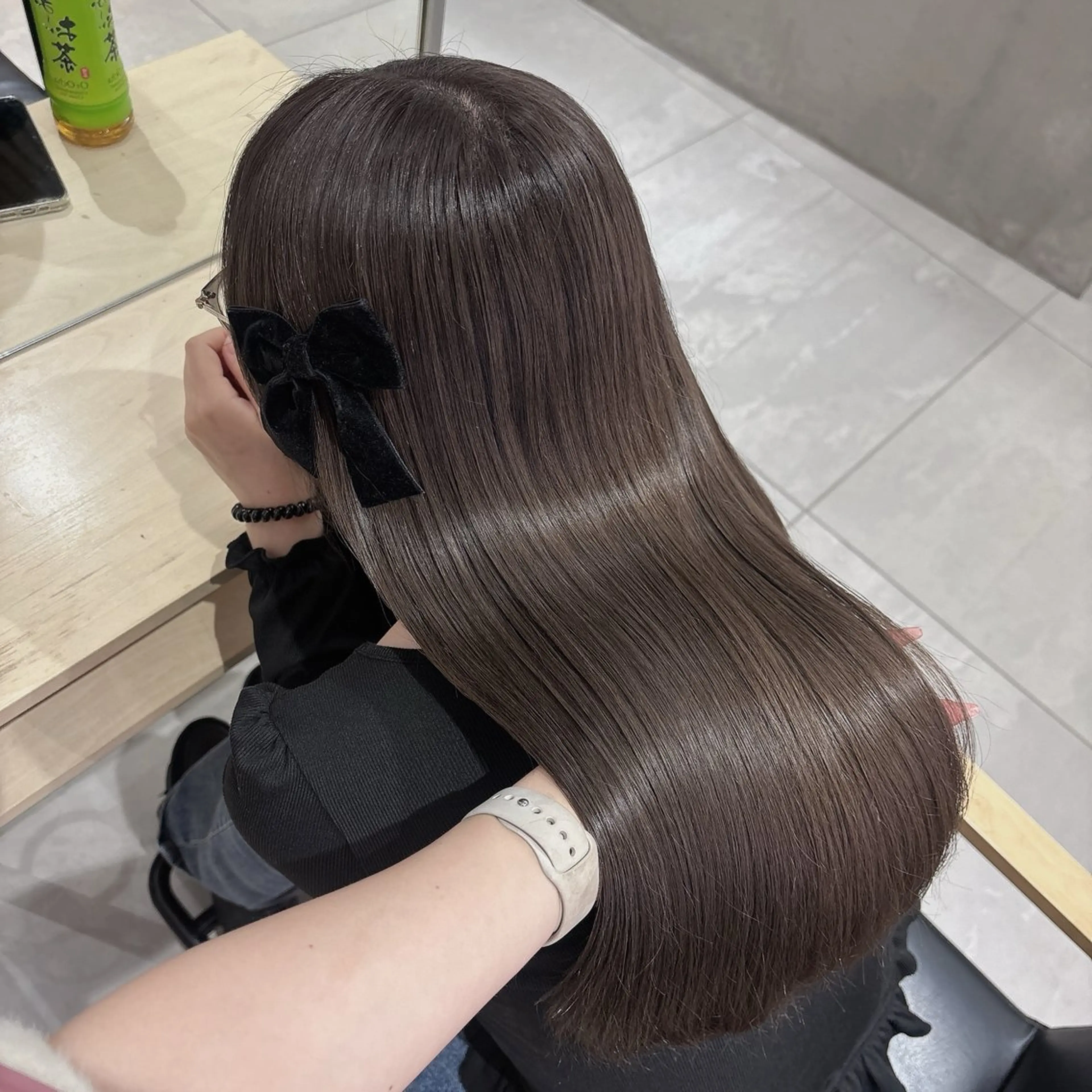 セミロング ヘアカラー ヘアセット ゆるふわ透明感カラー 🎀ほの/表参道のヘアスタイル