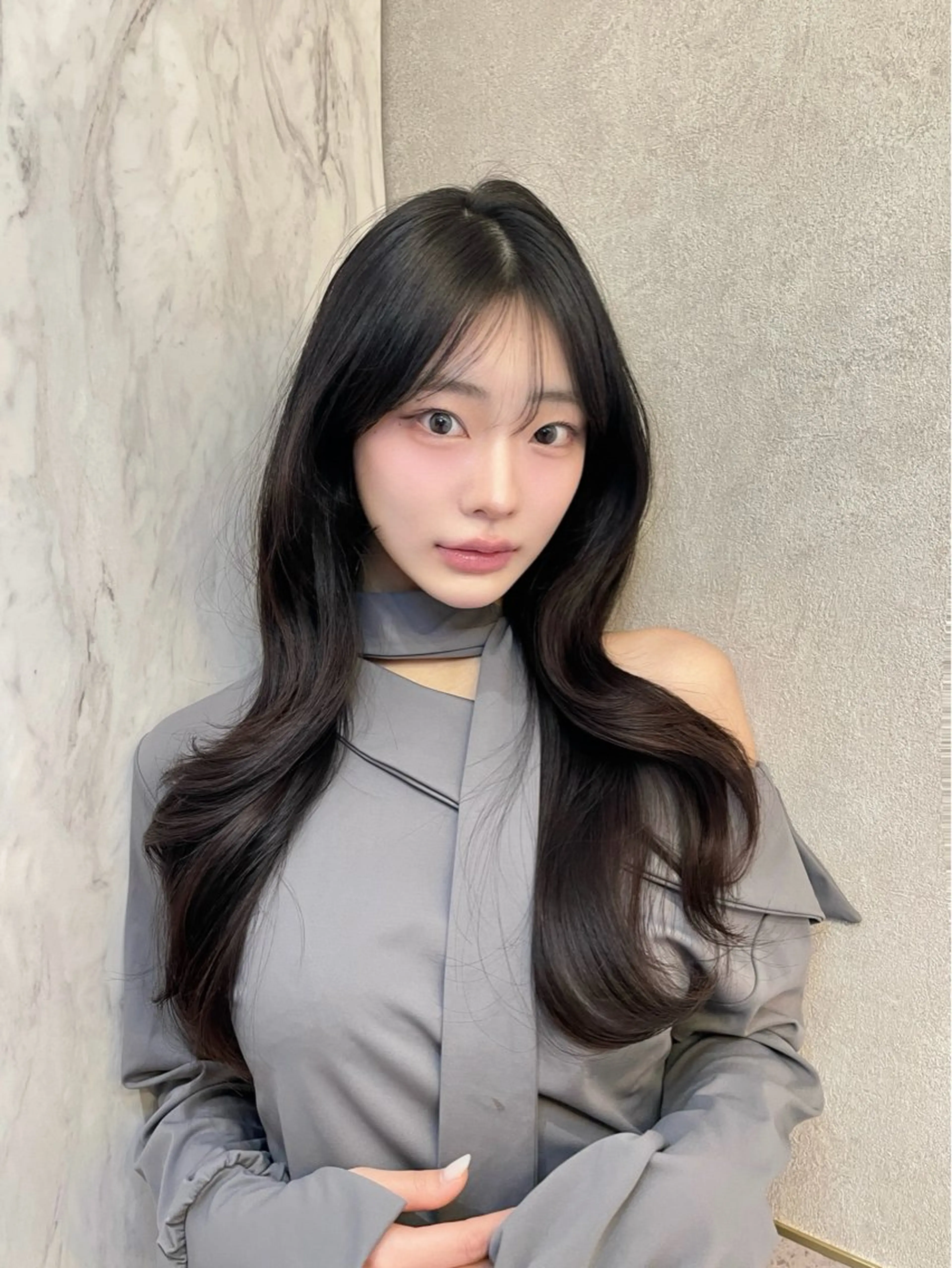 ロング カラー レイヤーカット RIN🩶レイヤー /ハッシュカットのヘアスタイル